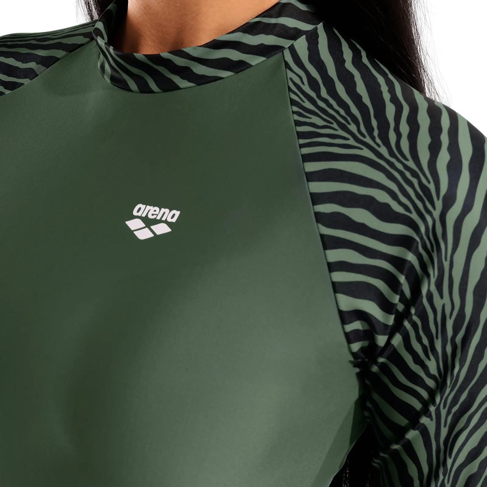 UV-Shirt schnelltrocknend, UV-Schutz Damen - L/S Rash Vest Allover 3/4