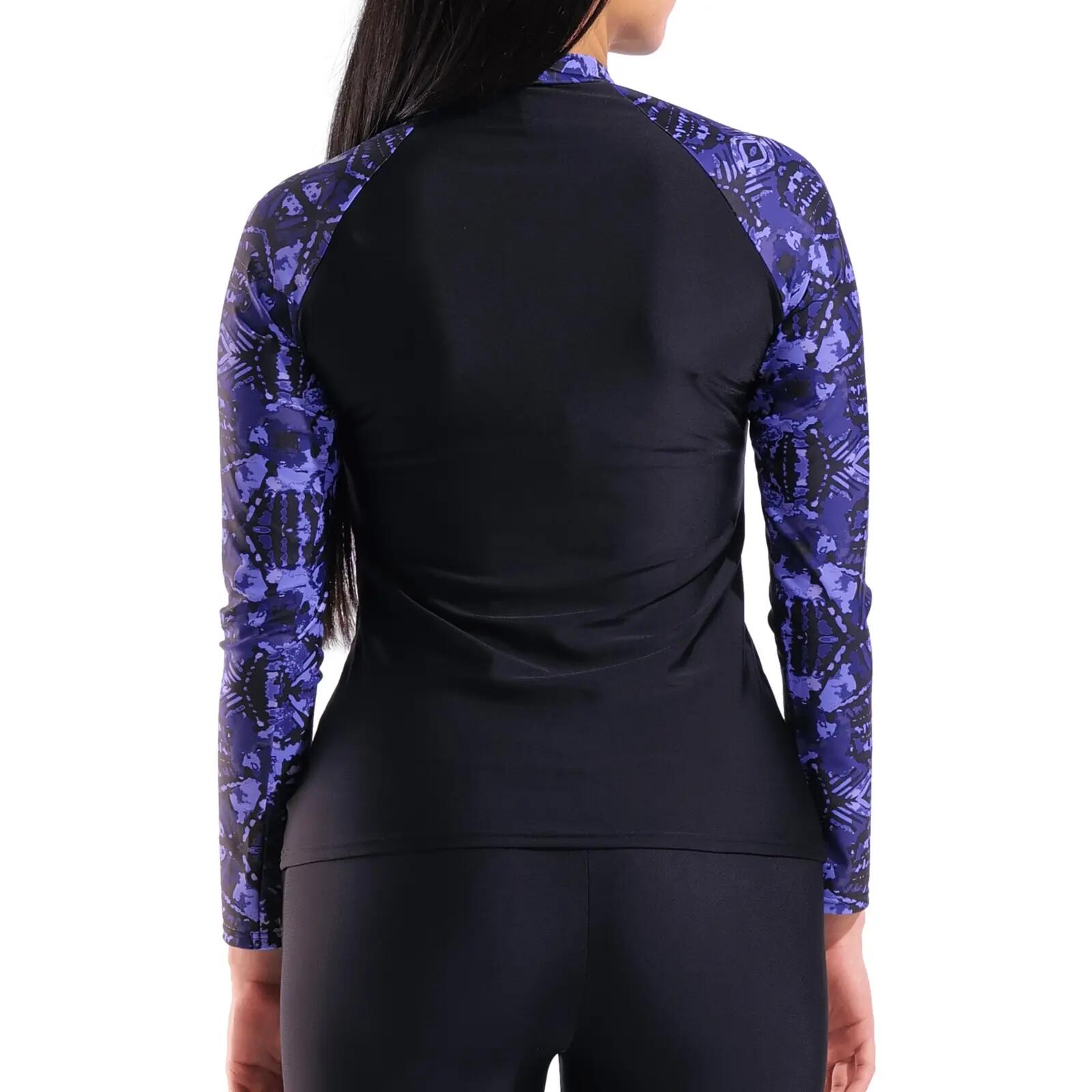 UV-Shirt schnelltrocknend, UV-Schutz Damen - L/S Rash Vest Allover 5/6