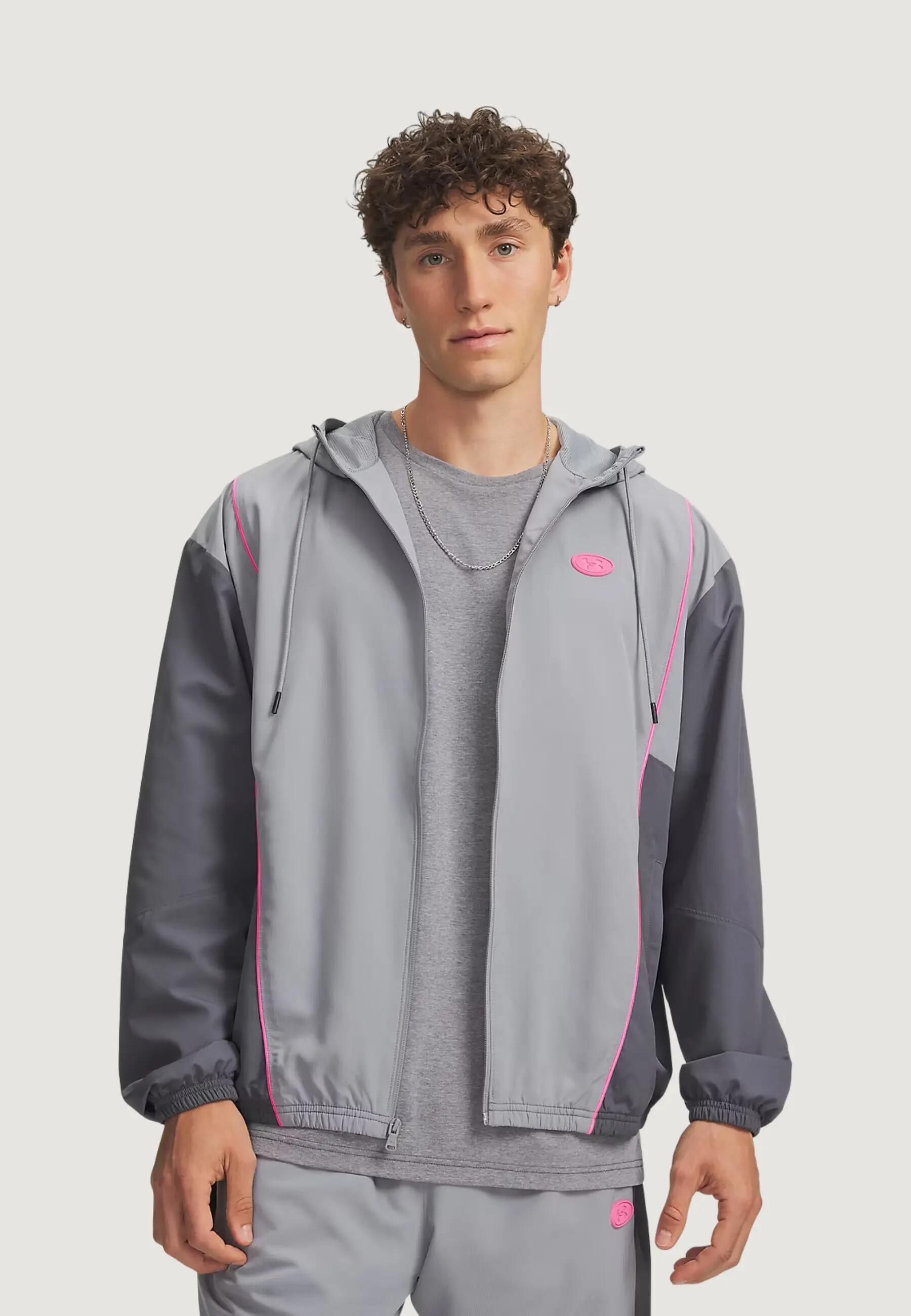 Jas UA RIVAL WOVEN CB JACKET HEREN Grijs 1/4