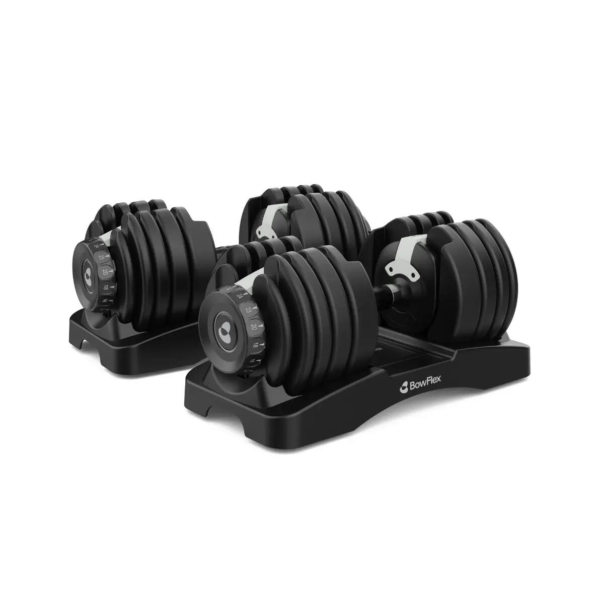 Pack de Mancuernas ajustables 2 a 24 kg + banco musculación 2/7