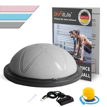 Balance Ball, Balance Board Halbkugel bis 200 kg, Ø 60 × 22 cm