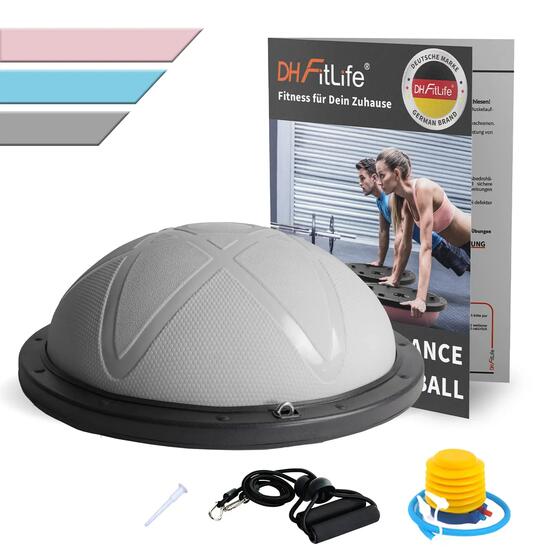 Balance Ball, Balance Board Halbkugel bis 200 kg, Ø 60 × 22 cm