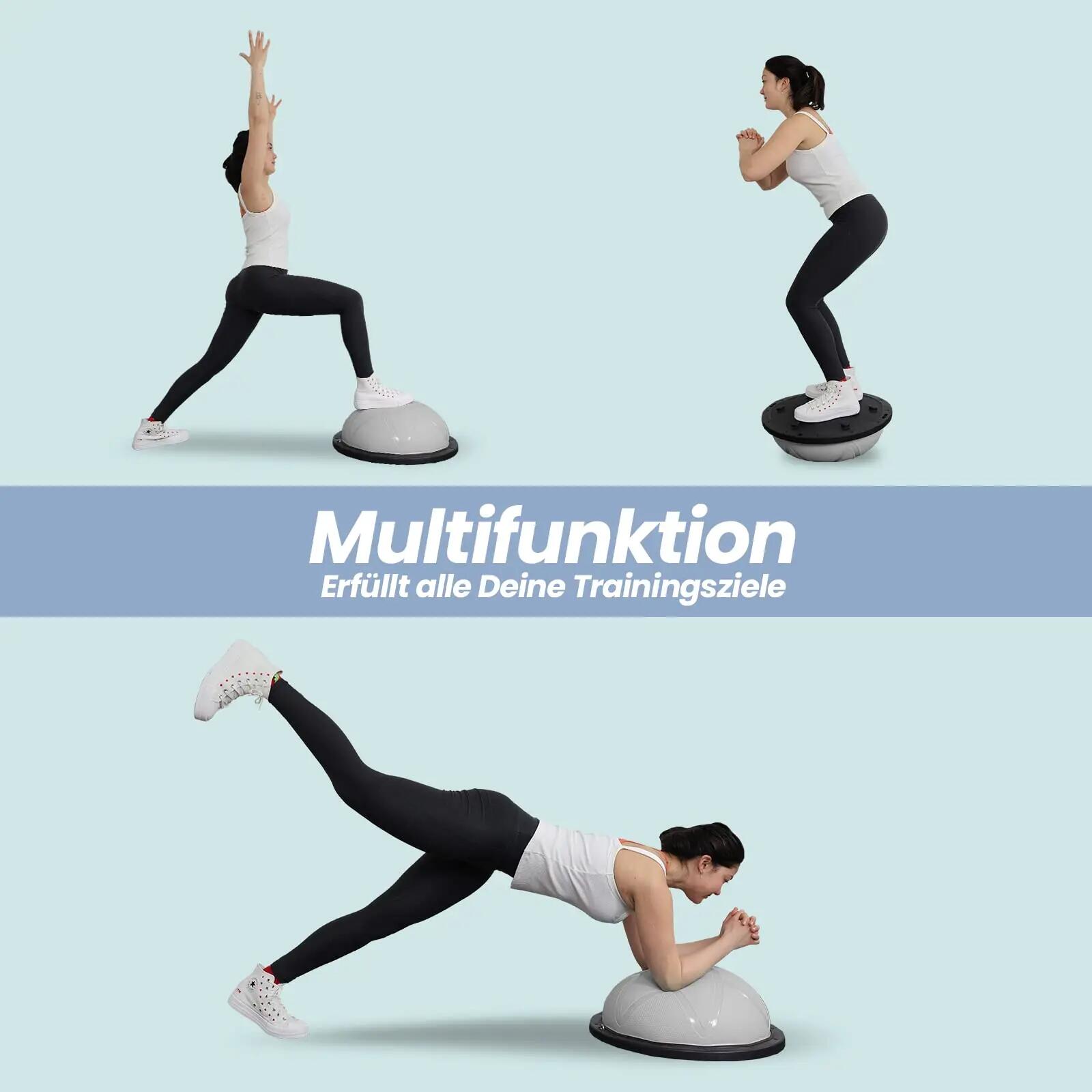 Balance Ball, Balance Board Halbkugel bis 200 kg, Ø 60 × 22 cm 6/6