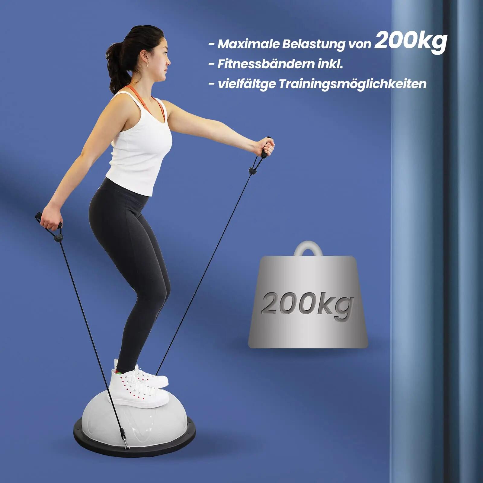 Balance Ball, Balance Board Halbkugel bis 200 kg, Ø 60 × 22 cm 4/6