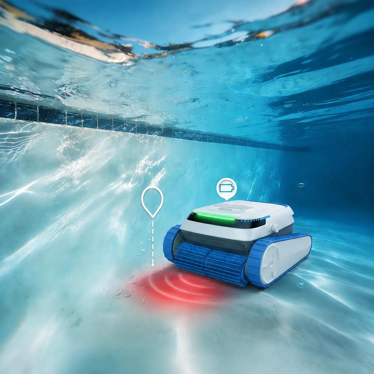 AIRROBO QD40 Robot Piscine Sans Fil, 3 Modes, App, 120 min, 170 m² 5/6
