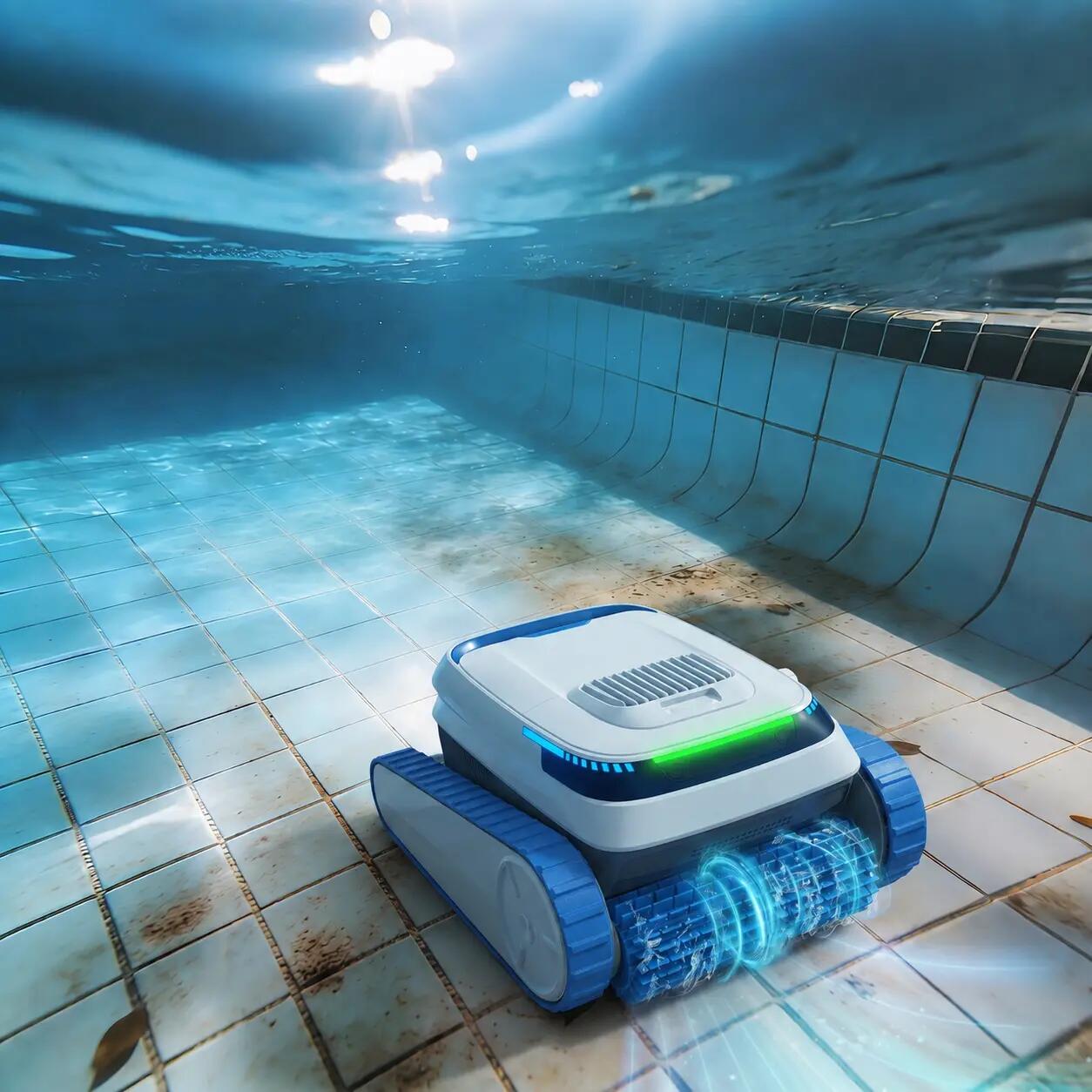 AIRROBO QD40 Robot Piscine Sans Fil, 3 Modes, App, 120 min, 170 m² 3/6