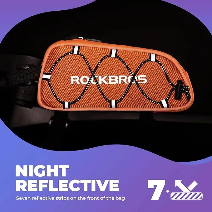 ROCKBROS Fahrrad Rahmentasche Oberrohrtasche Vollständig Reflektierend 8/8