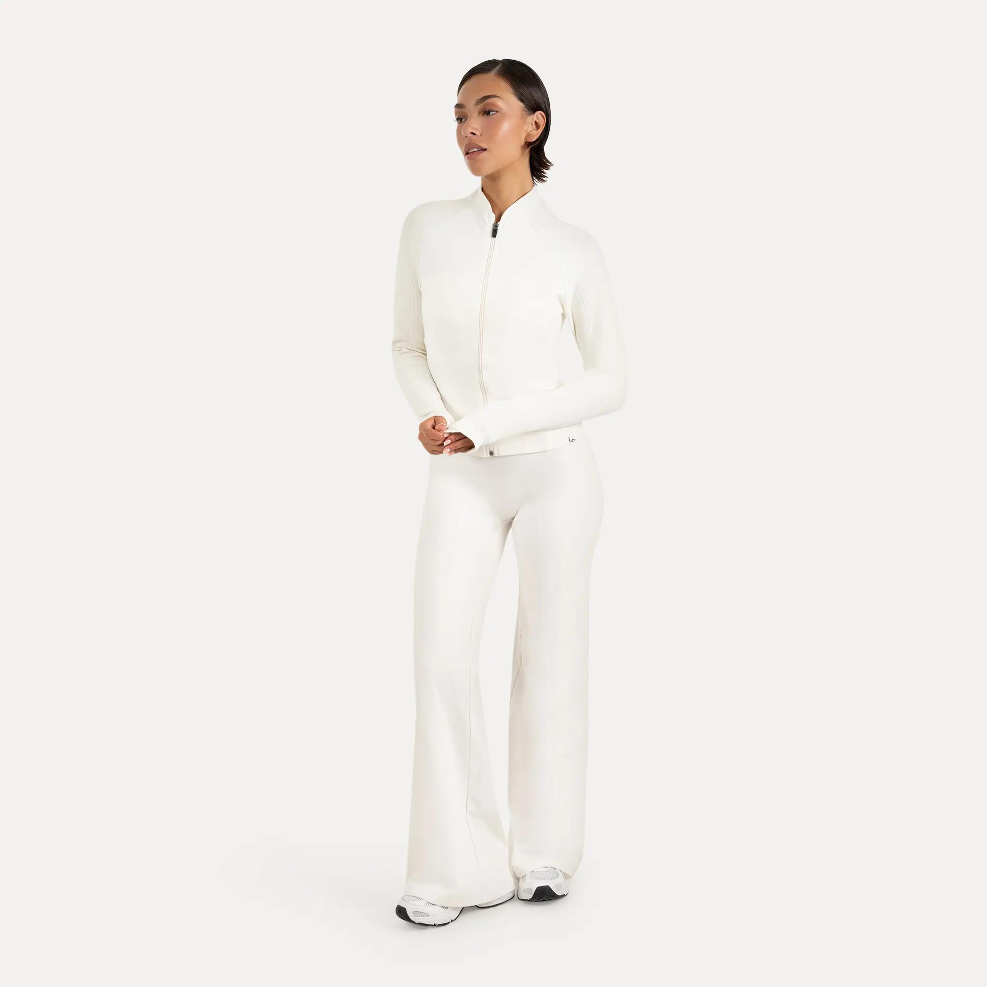 Damen Trainingsjacke Solvea Creme 3/6