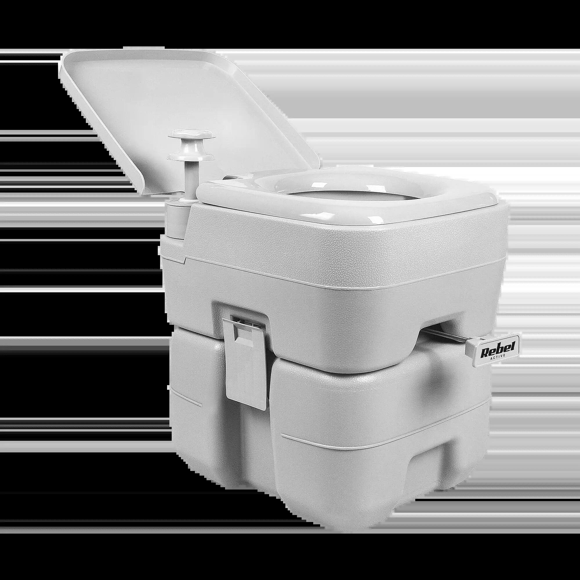 Toaleta turystyczna przenośna ze spłuczką mobilne WC 20L/12L Rebel 2/6