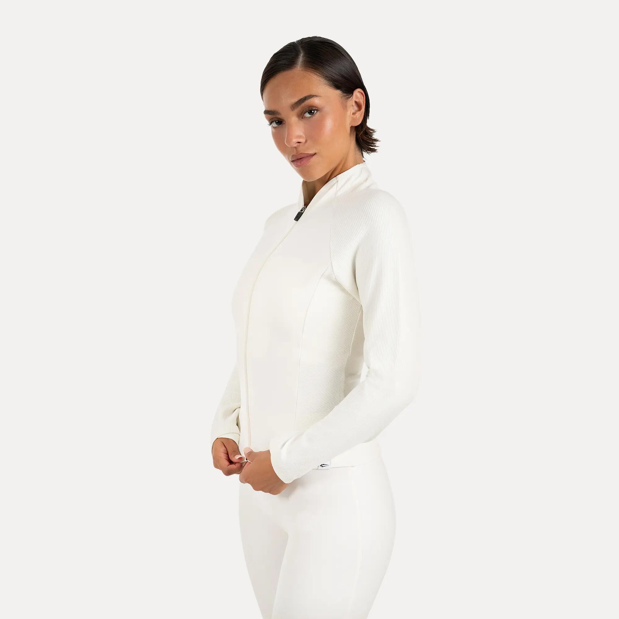 Damen Trainingsjacke Solvea Creme 2/6
