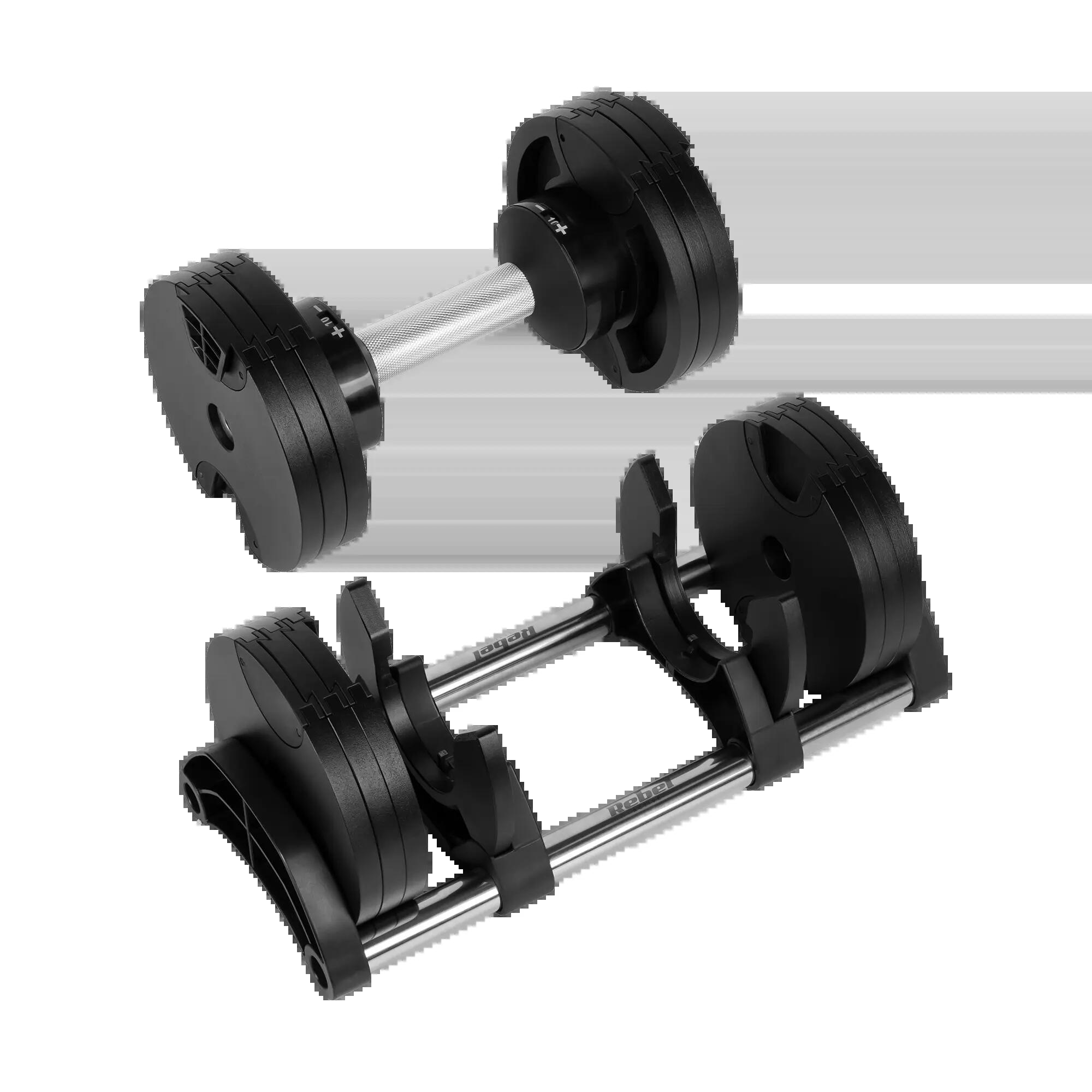 Hantel żeliwny regulowany automat 24 kg skok co 2kg Rebel 5/7