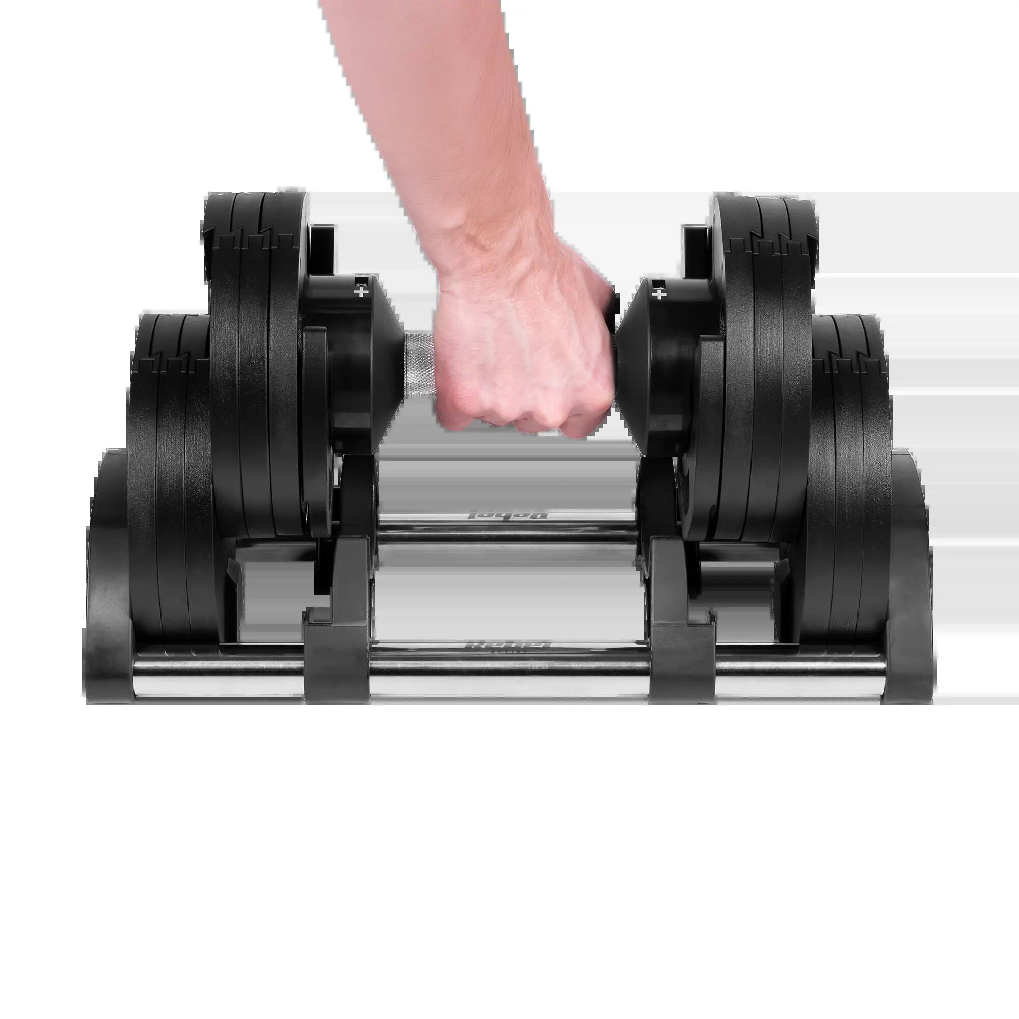 Hantel żeliwny regulowany automat 24 kg skok co 2kg Rebel 4/7