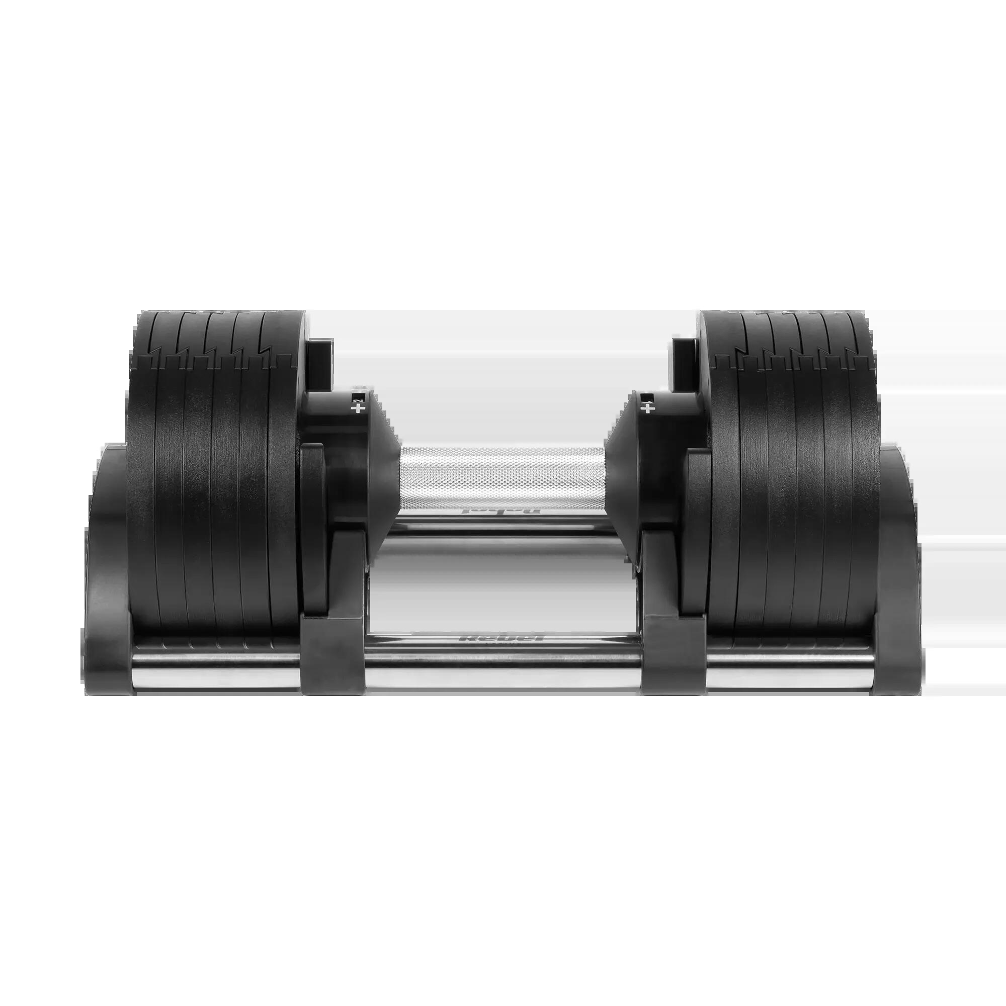 Hantel żeliwny regulowany automat 24 kg skok co 2kg Rebel 3/7