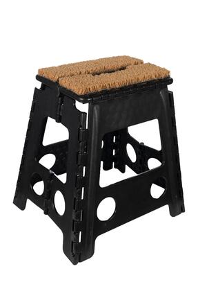 Tabouret pliable avec tapis de sol noir (9100) st