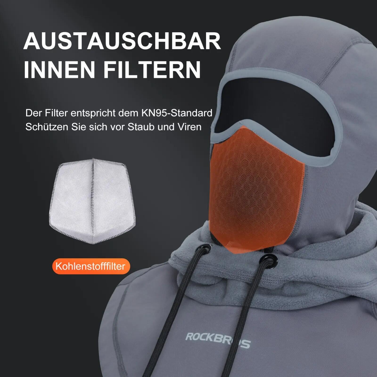 Winter-Sturmhaube aus Fleece winddicht – multifunktional für Fahrrad & Ski 4/7