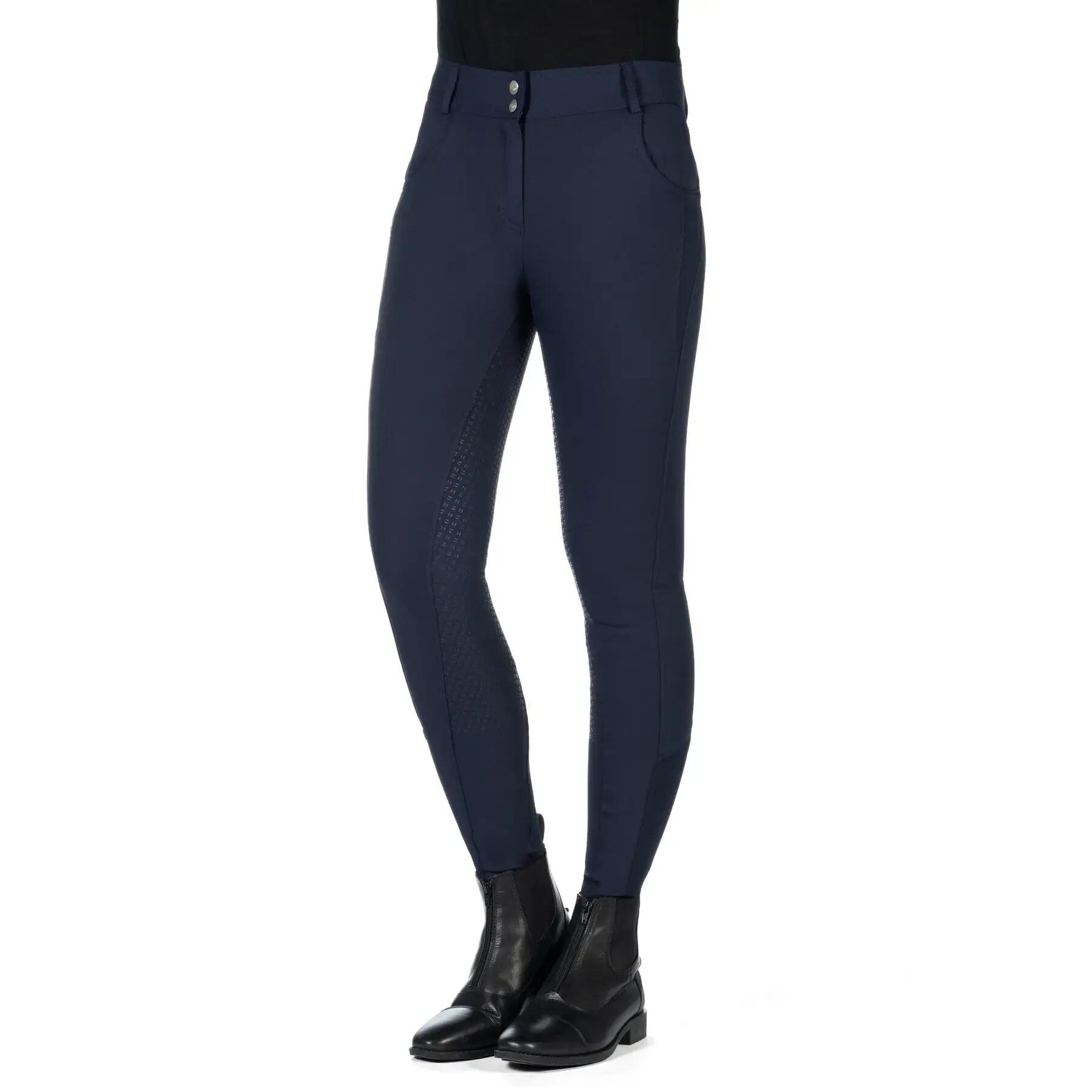 Pantalón de equitación Mid Grip infantil HKM Ari 2/5