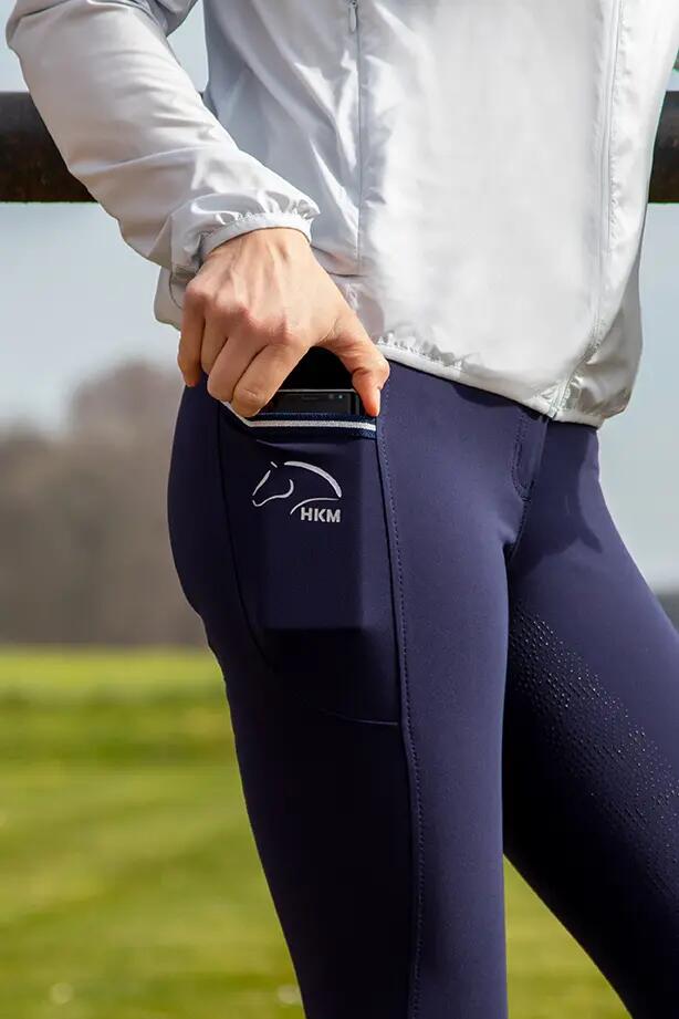 Damskie spodnie jeździeckie o pełnej przyczepności HKM Comfort Flo 6/6