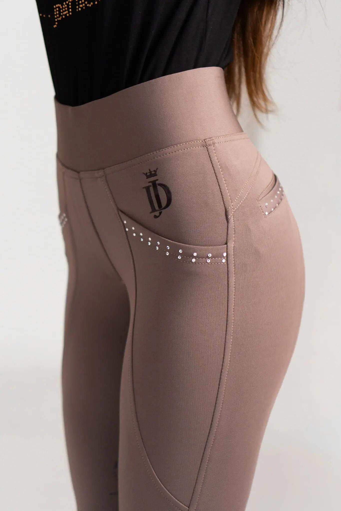 Reitleggings Valora Cappuccino - L Sport Unisex 2/3