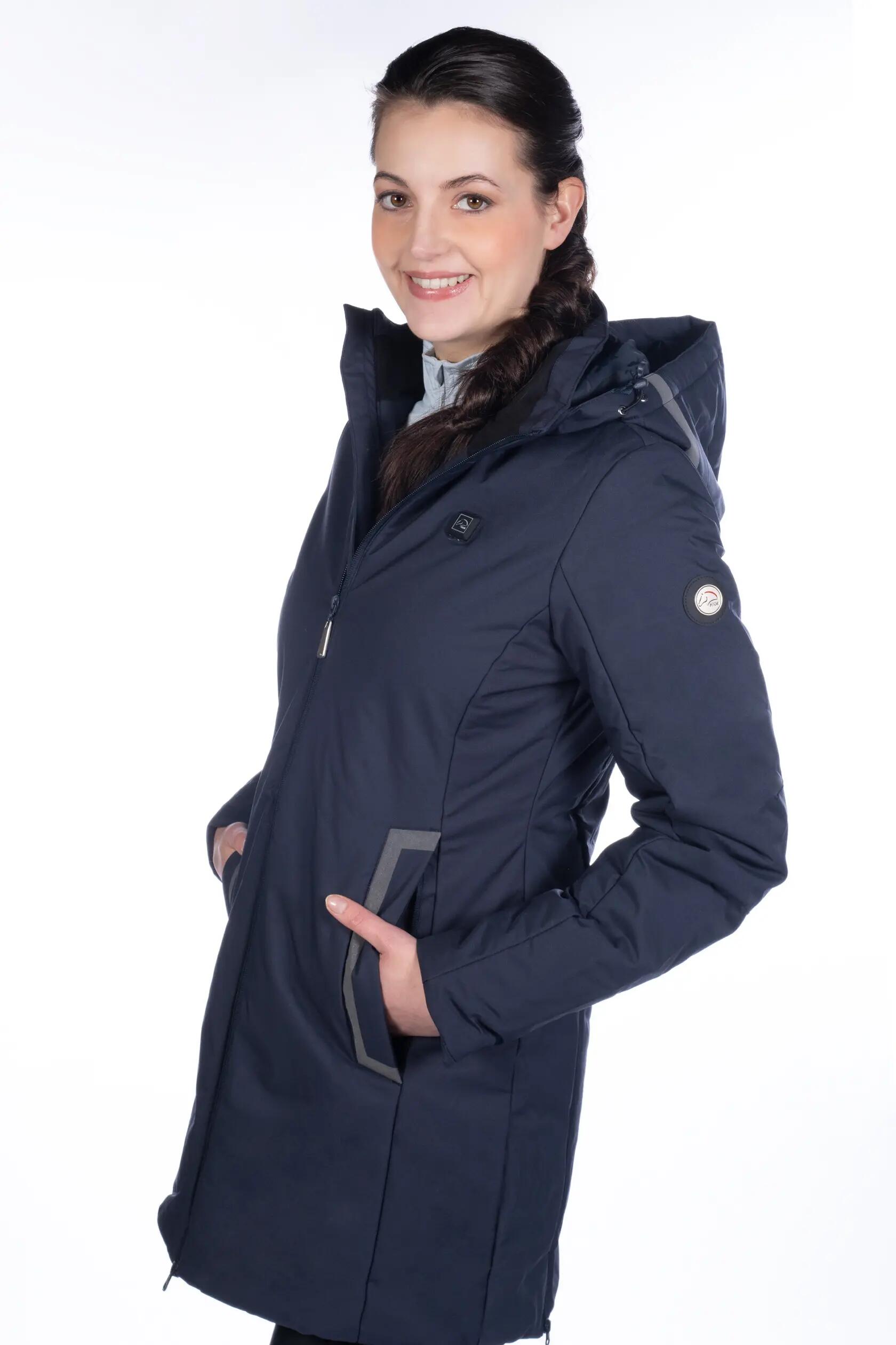 Chaqueta de equitación calefactable con cremallera completa mujer HKM Elegant 2/7