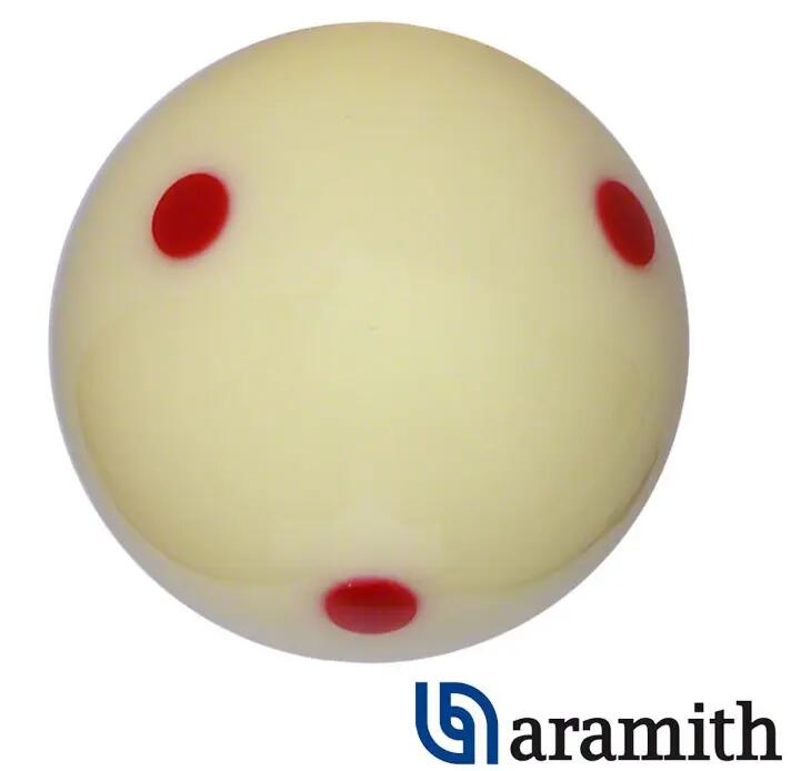 Bila alba Snooker Aramith  Puncte Rosii 52.4mm