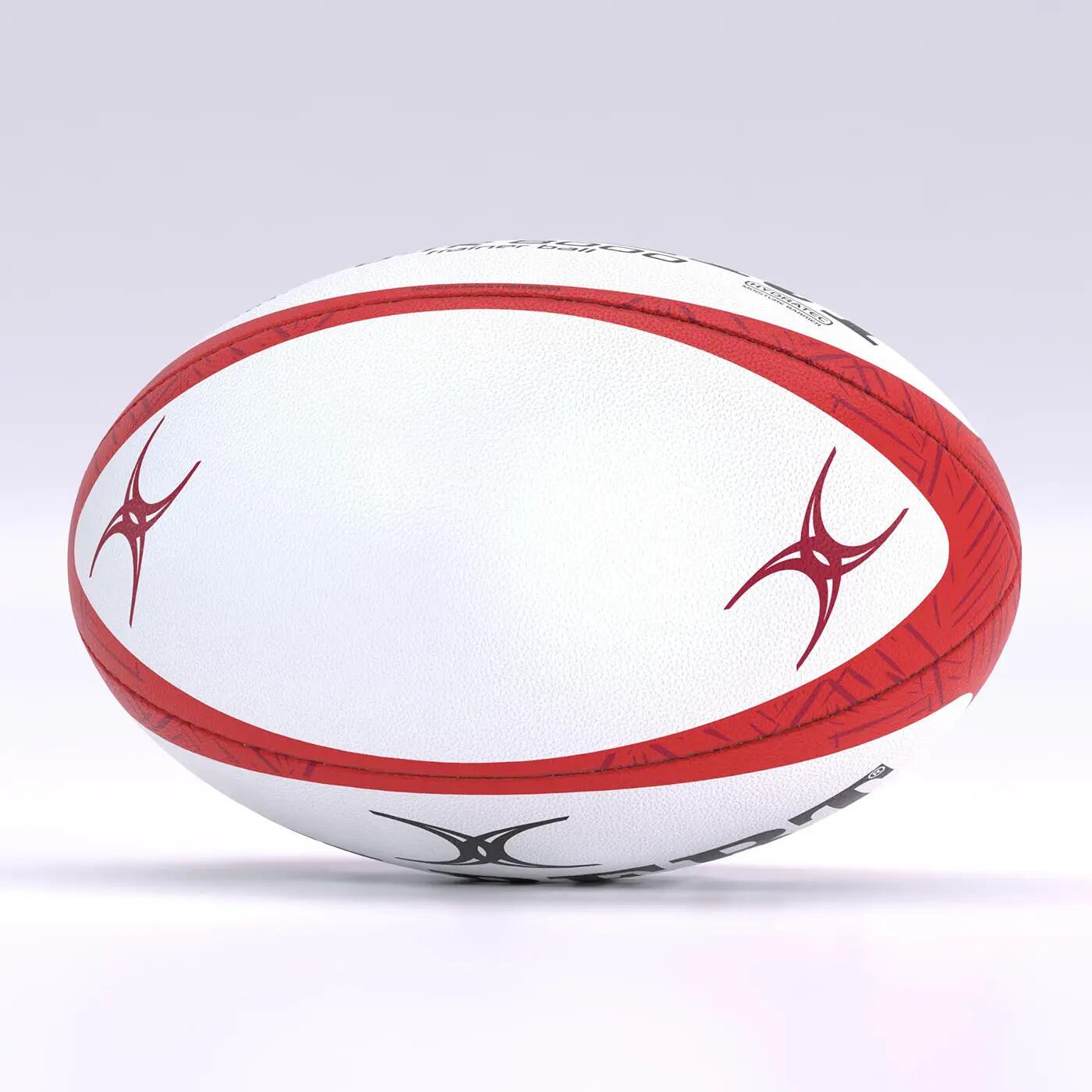 Bola de Rugby Gilbert G-TR8000 Vermelha Tamanho 4 3/3