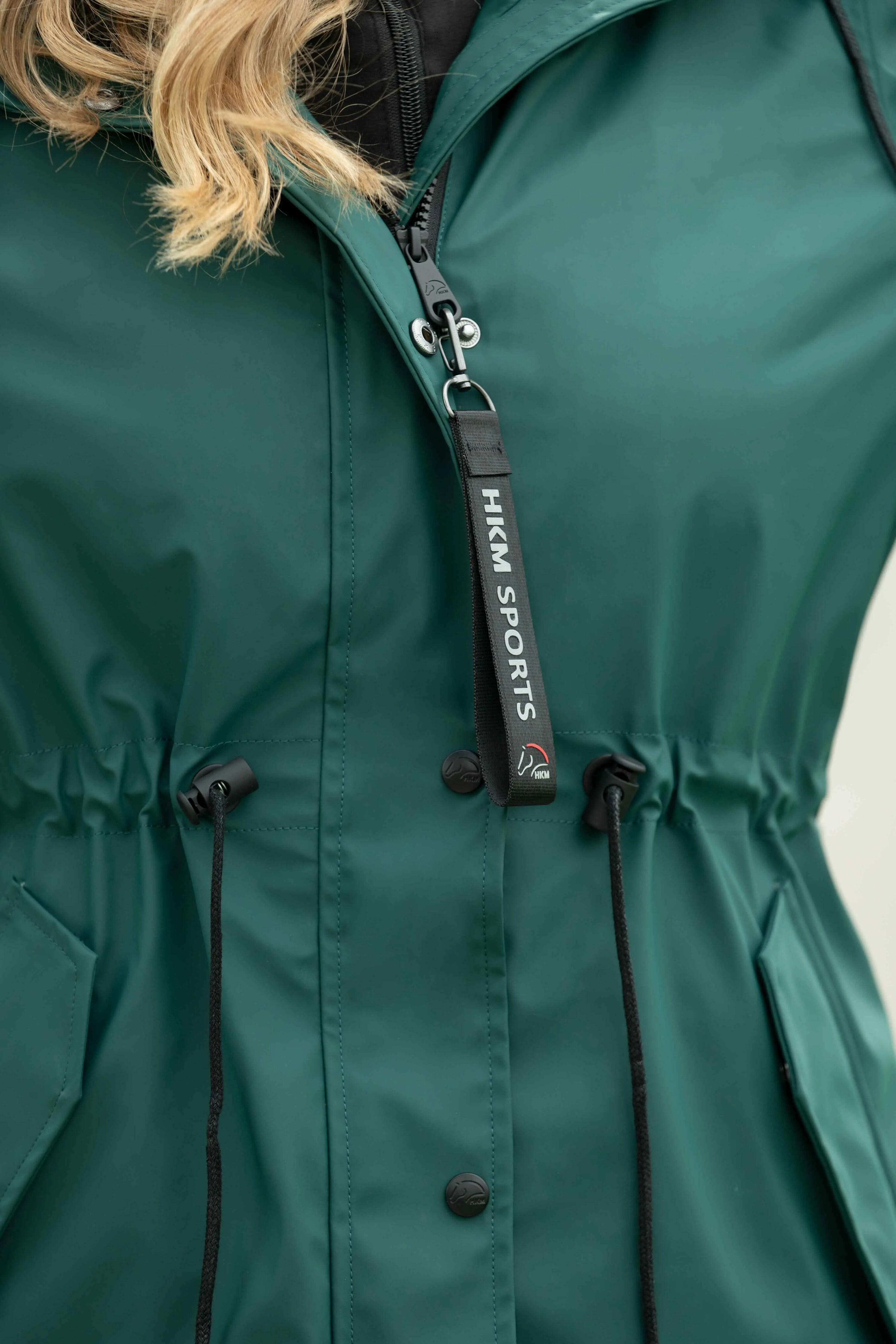 Women's waterproof hooded riding jacket HKM Dallas 5/7