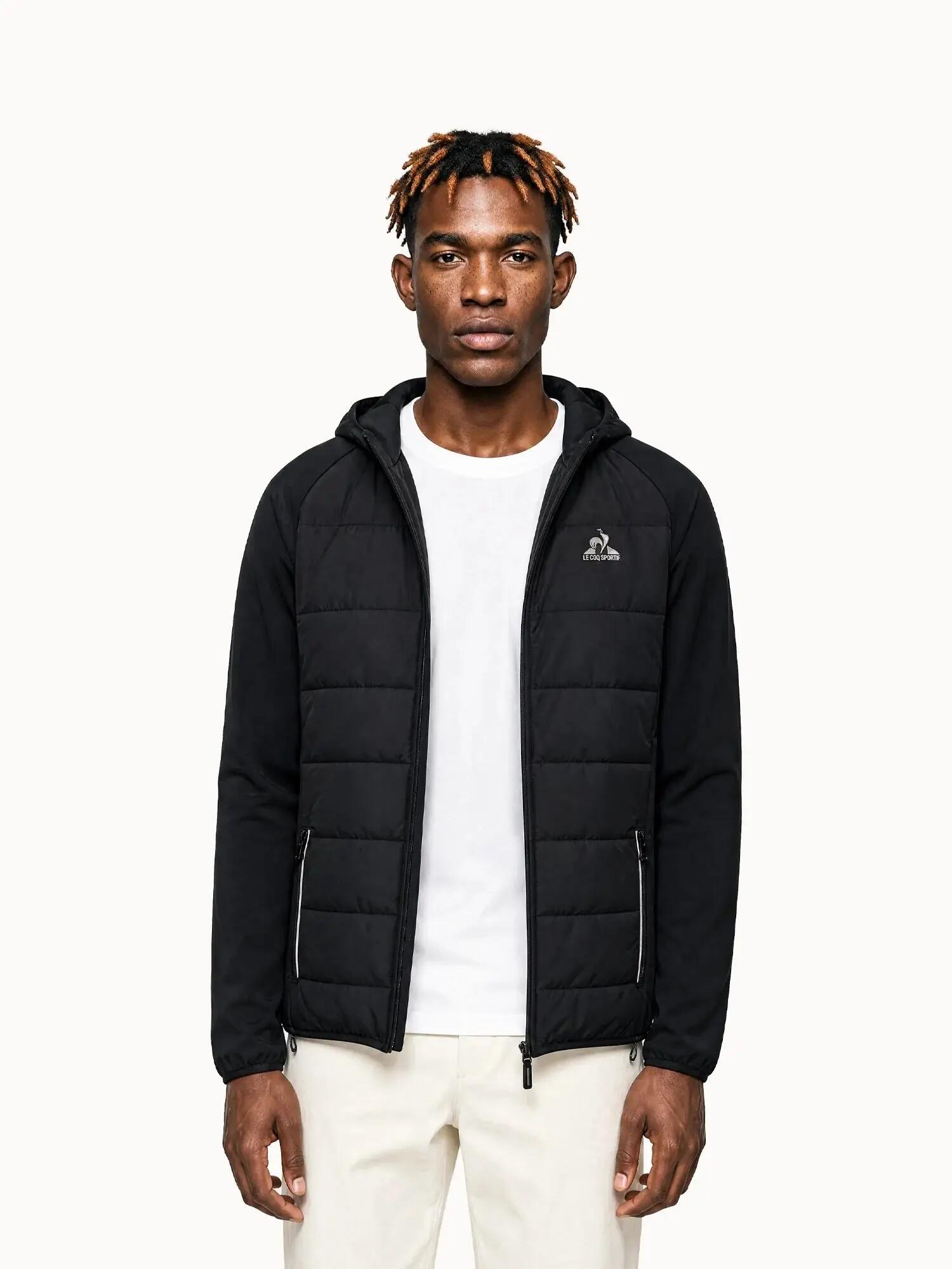 Veste zippée à capuche matelassée bi-matière DROP 1/5
