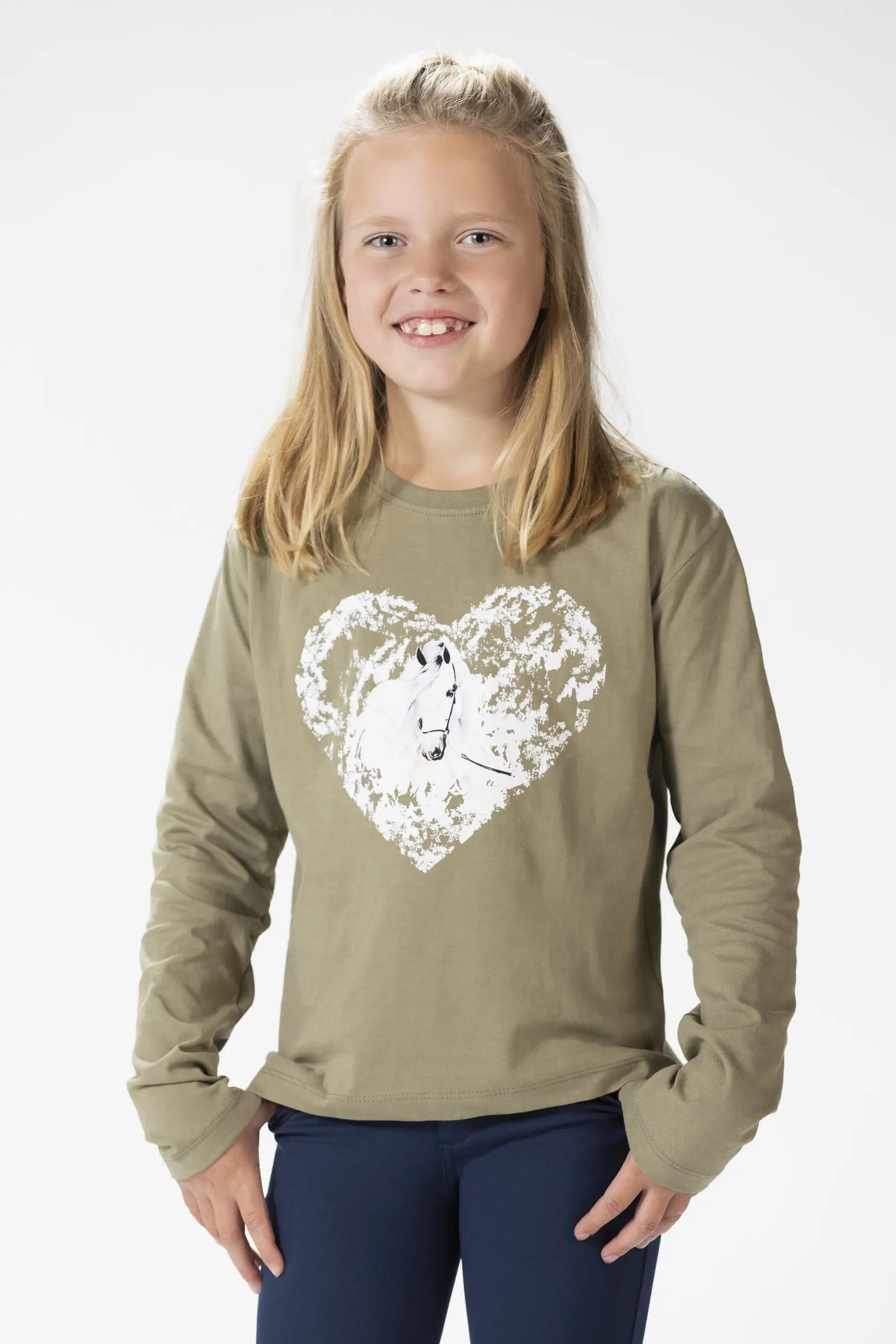 T-shirt maniche lunghe bambina HKM Horse Spirit 2/6