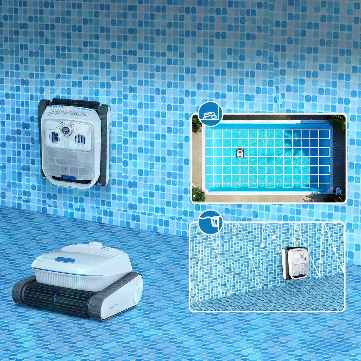 AIRROBO CP402 Robot Piscine,4 Modes,NaviClean,Auto Park,150 min,300 m² 3/7