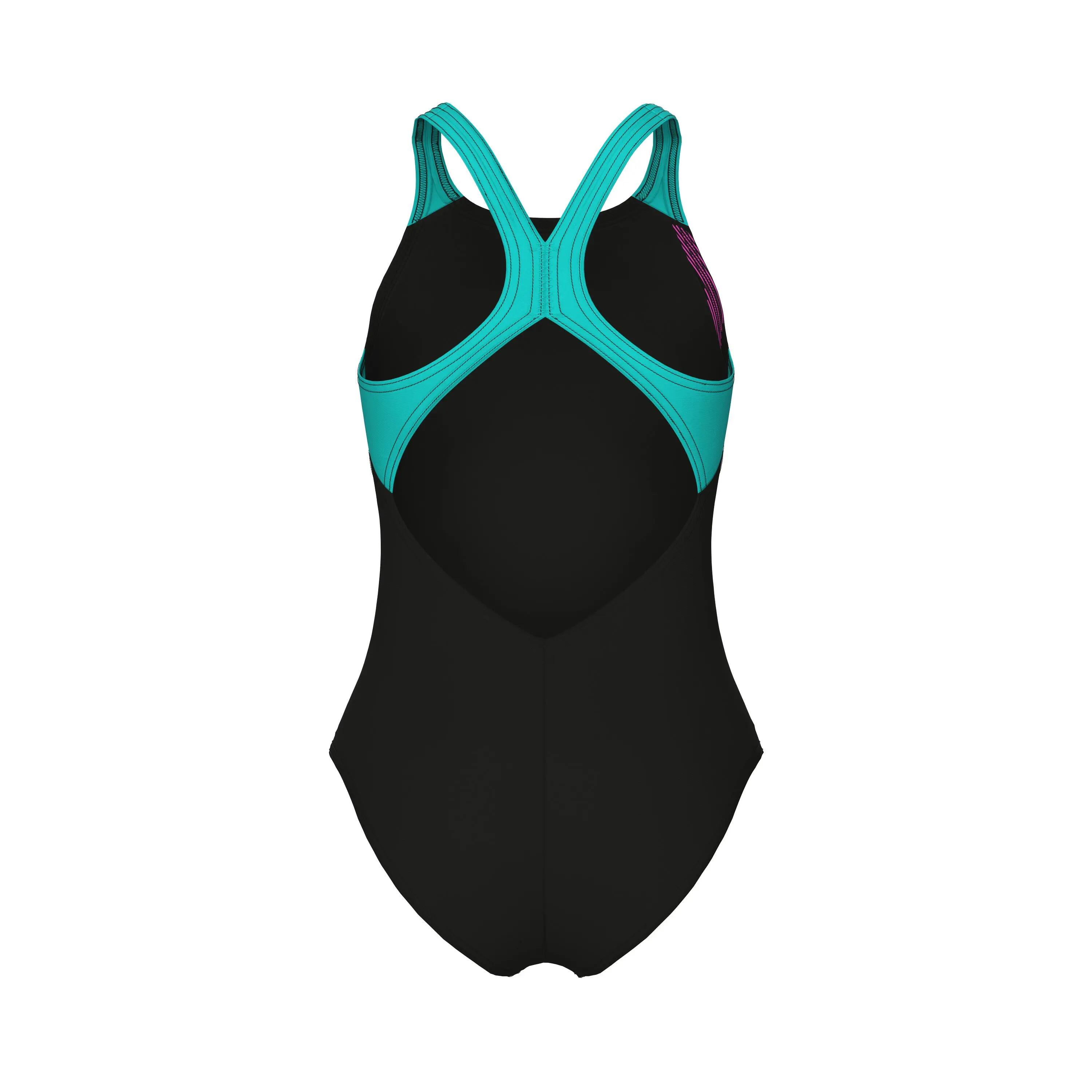 Maillot de bain Arena Tales V Back Fille Noir Water 4/7