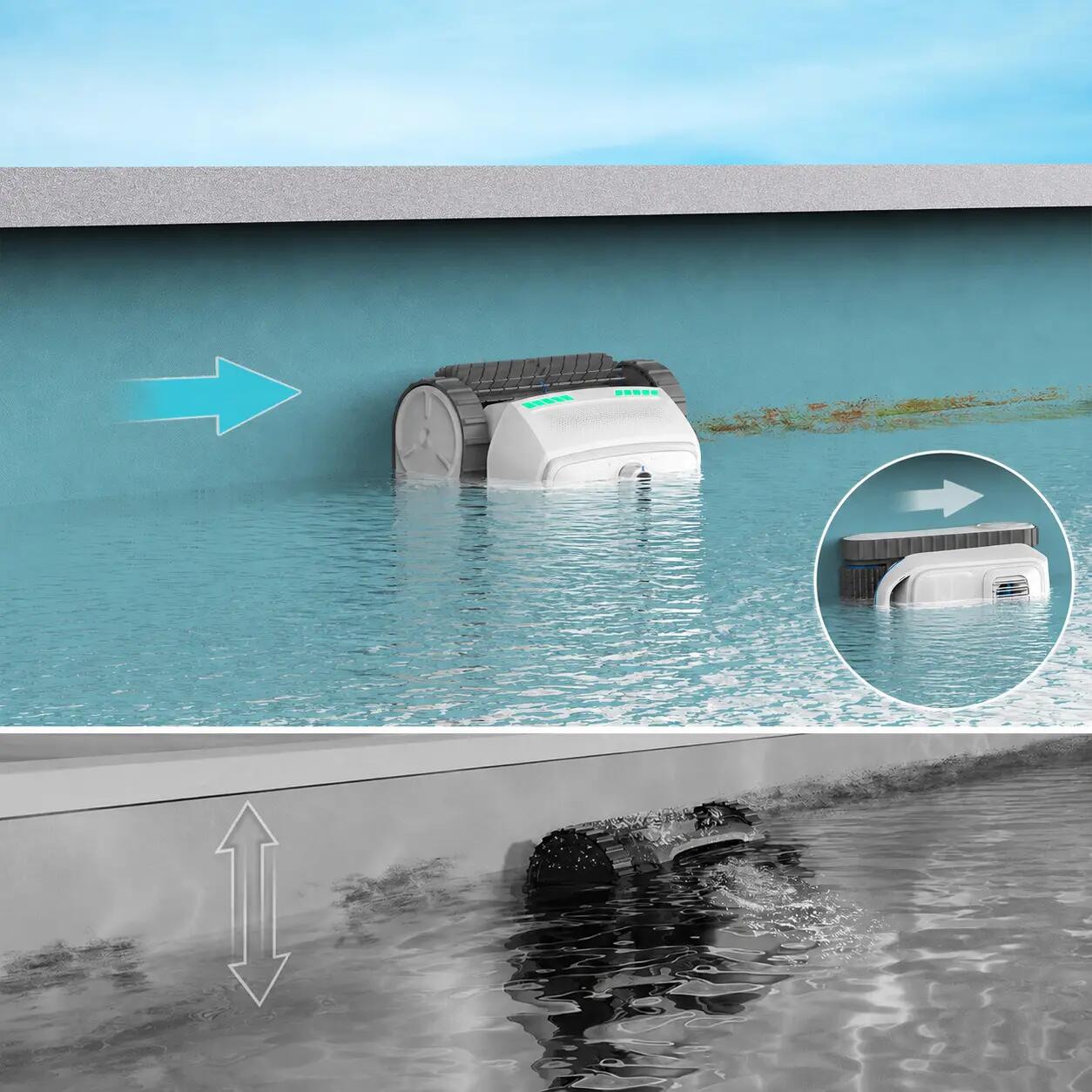 AIRROBO 200 Lite Robot Piscine,3 Modes,Filtration 180μm,150 min,300 m² 5/7
