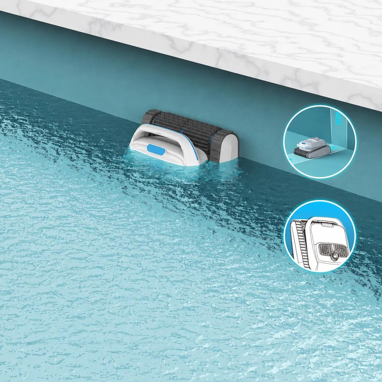 AIRROBO 200 Lite Robot Piscine,3 Modes,Filtration 180μm,150 min,300 m² 4/6