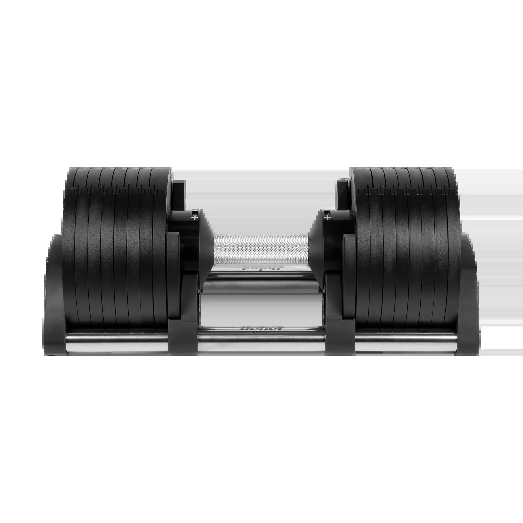 Hantel żeliwny regulowany automat 36 kg skok co 2kg Rebel 3/7