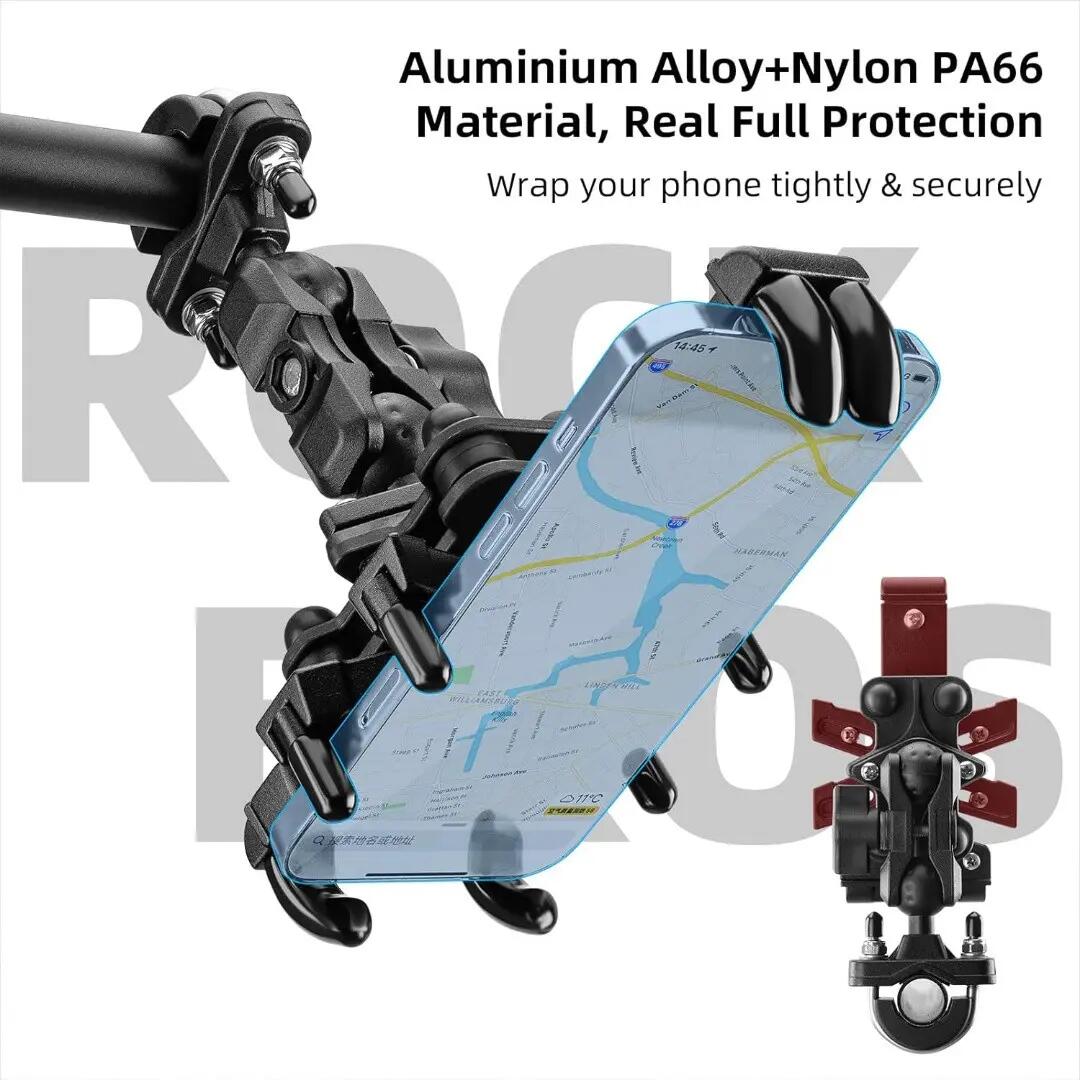 Uchwyt na telefon Heavy Duty metalowy z absorpcją drgań (25210024001)  ROCKBROS 6/7