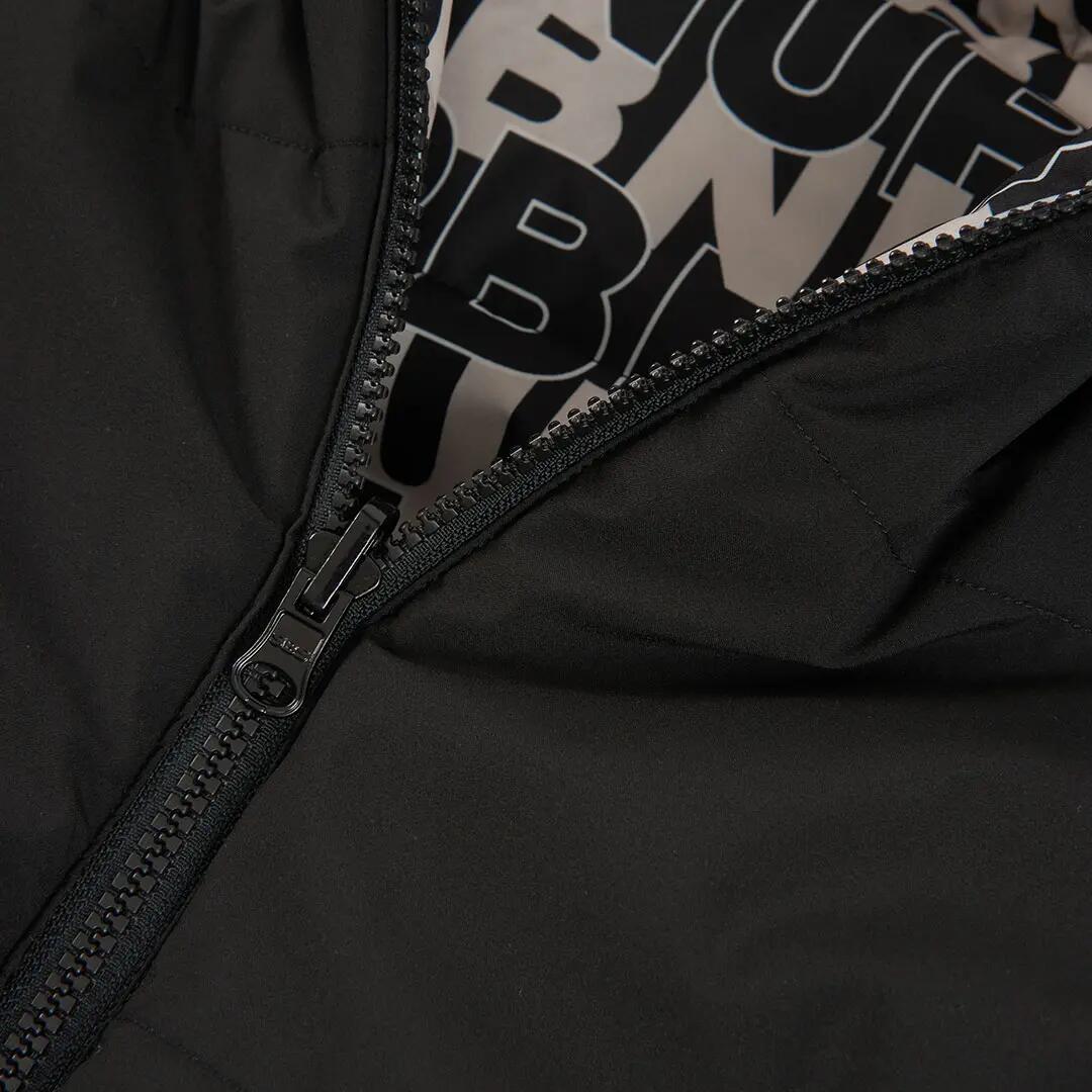 Parka tejido técnico reversible niño estampado letras negro 7/7