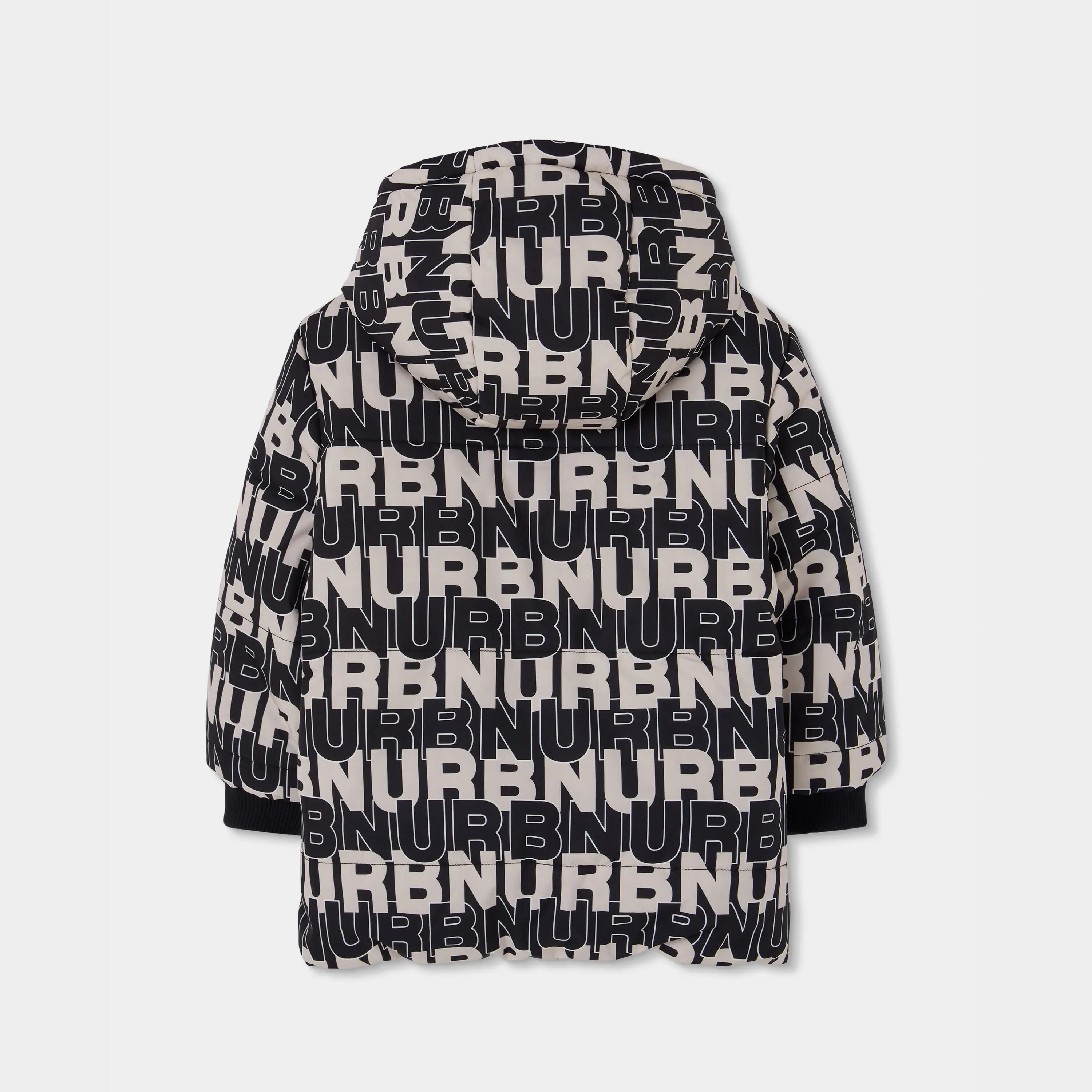 Parka tejido técnico reversible niño estampado letras negro 5/7