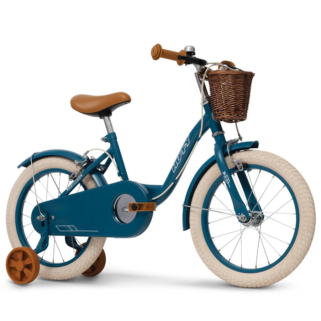 Huffy Vintage 16-inch Single Speed Girls’ Bike, aged 4-6 years, Blue