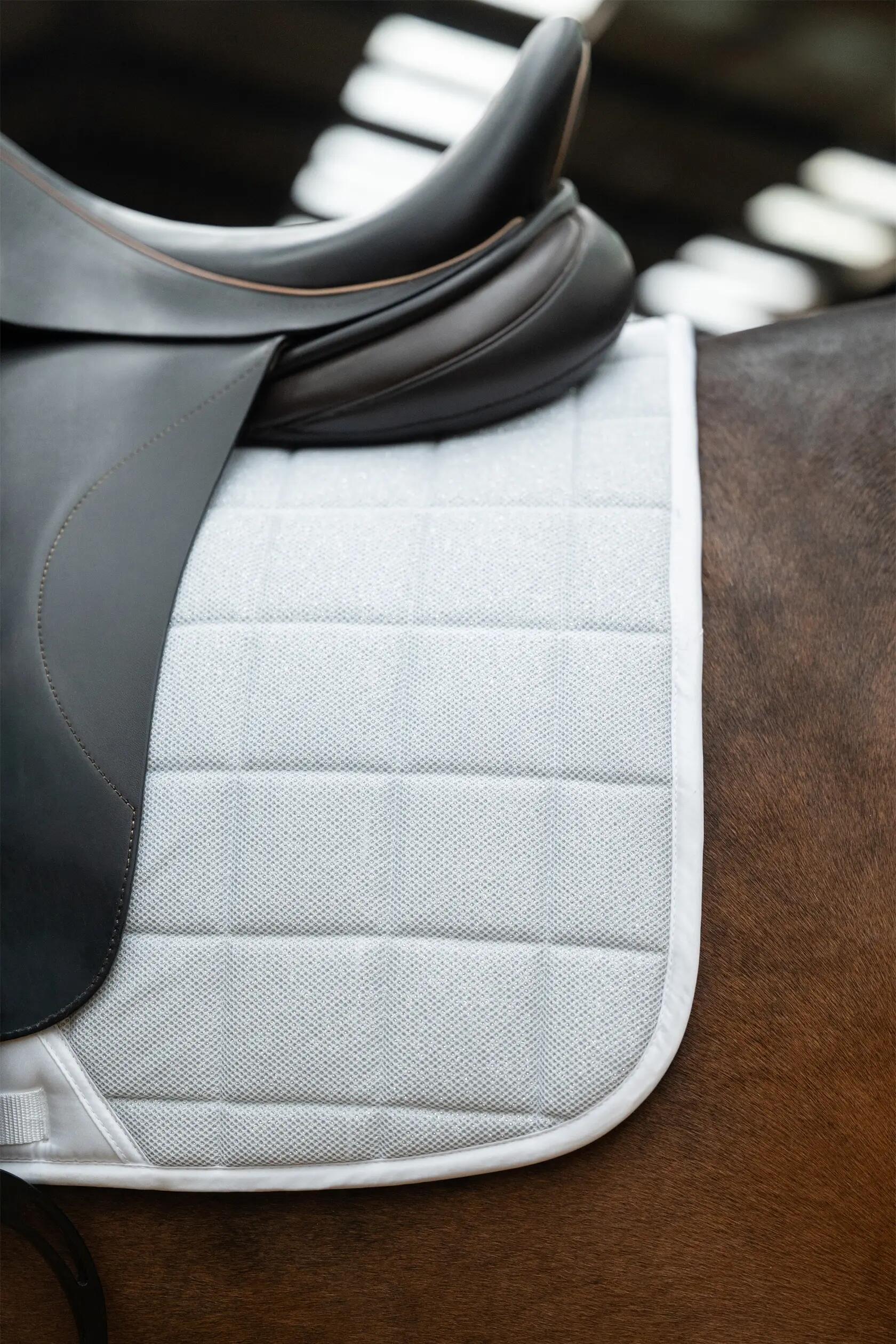 Esteira de dressage para cavalos HKM Glitter Mesh 5/6