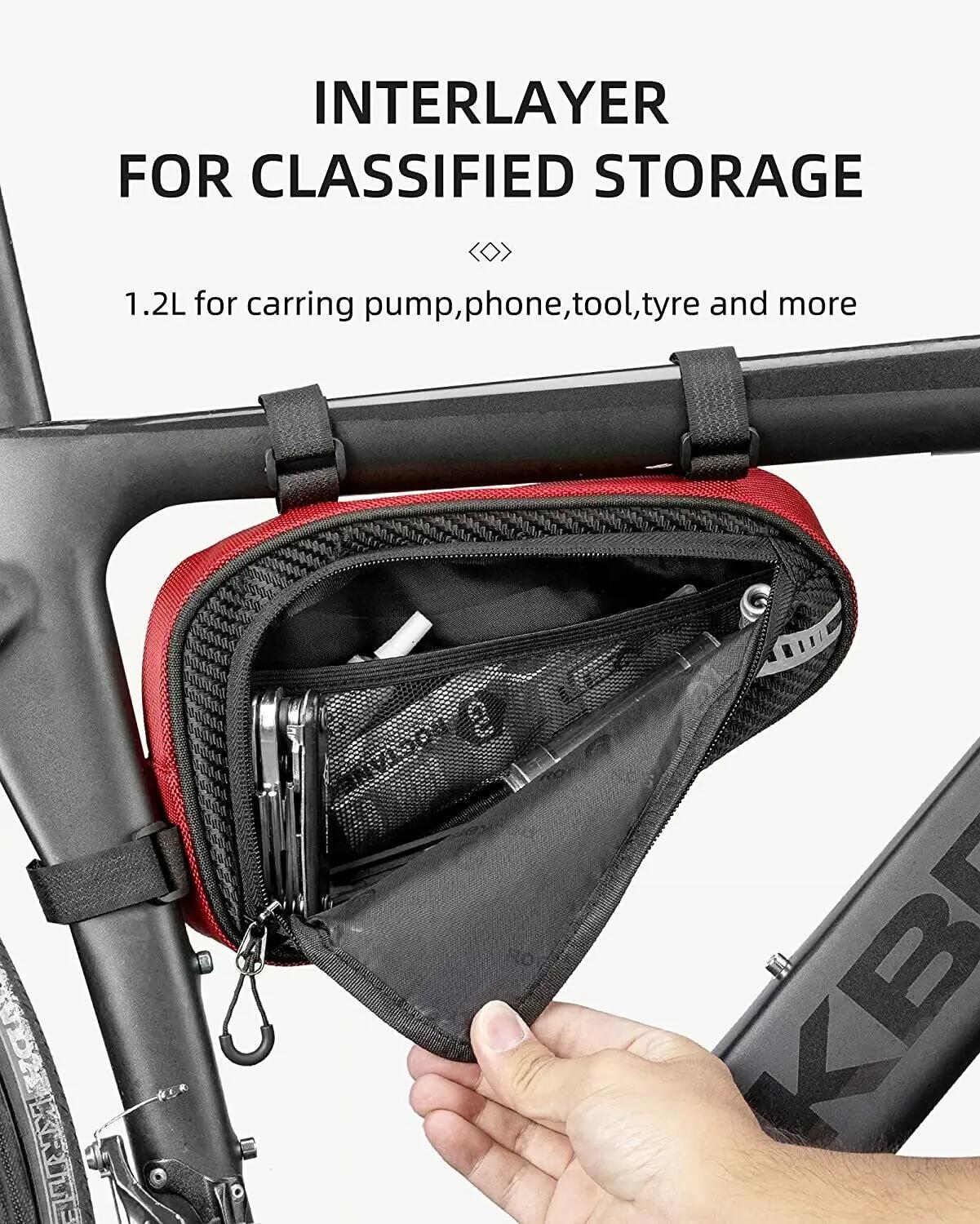 ROCKBROS Fahrradtasche Rahmentasche Dreieckstasche 2/6