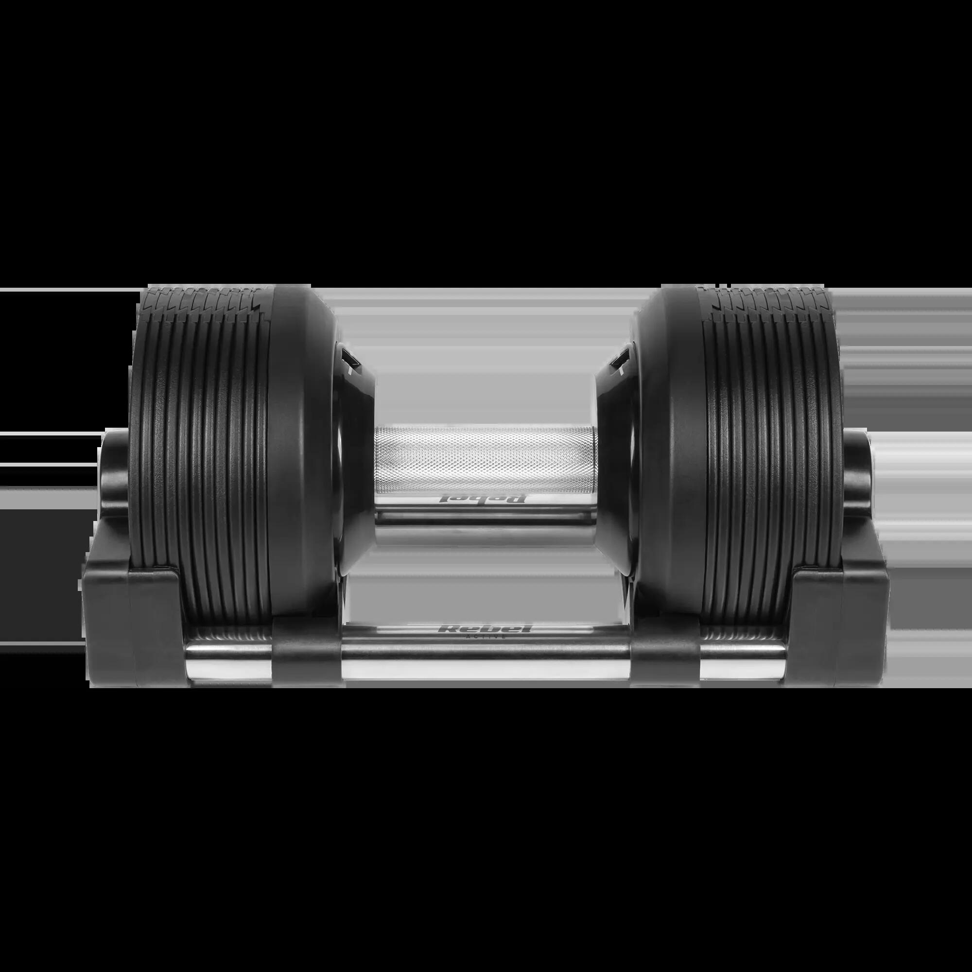 Hantel żeliwny regulowany automat 24 kg skok co 1kg Rebel 3/7