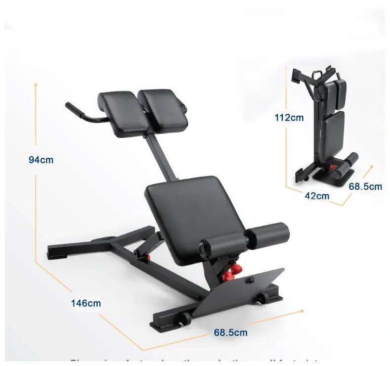 Panca per iperestensioni pieghevole SB-1439 - 5 regolazioni - Fino a 136kg 2/6