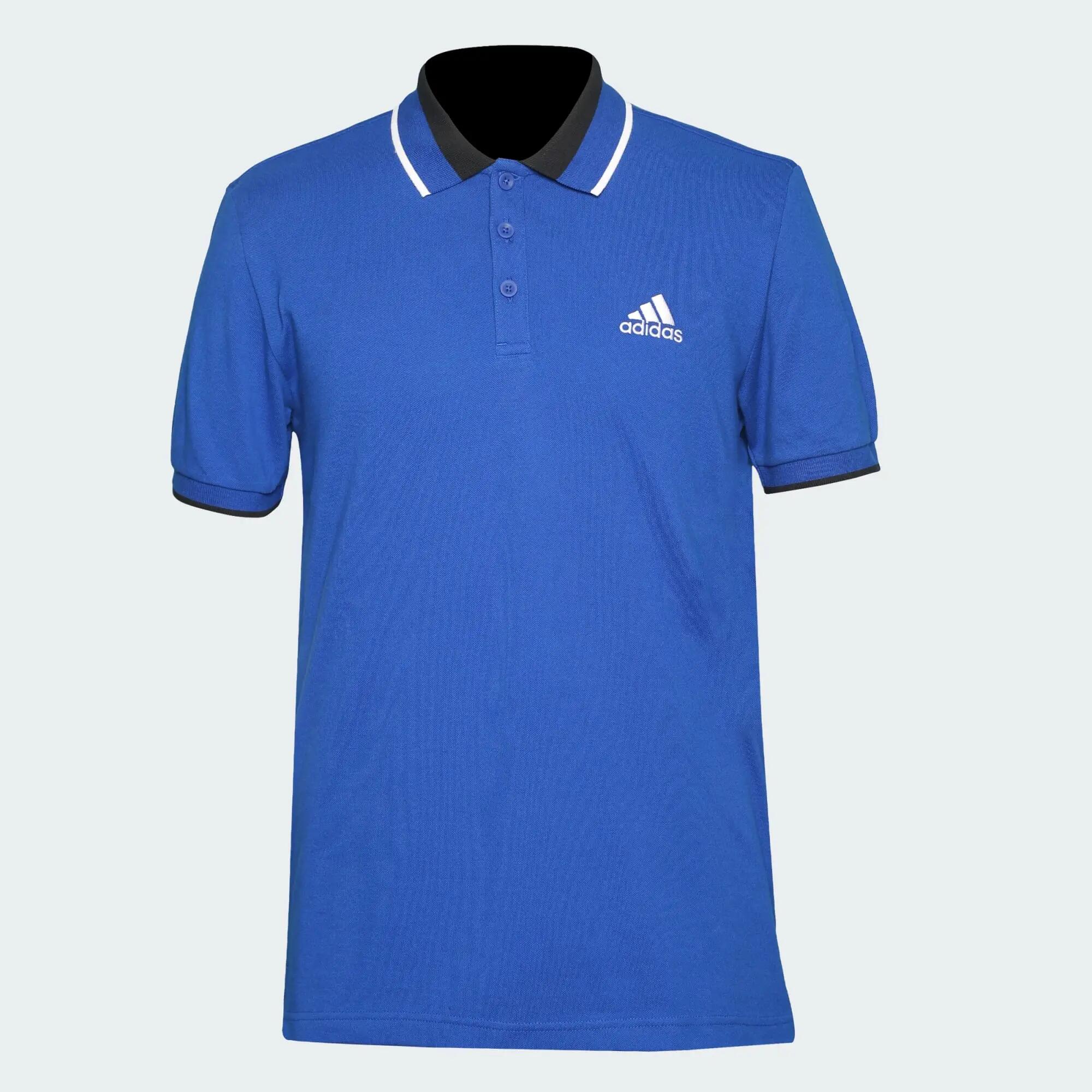 Adidas ESS Core Polo Men Training Polo Shirts Blue -  1