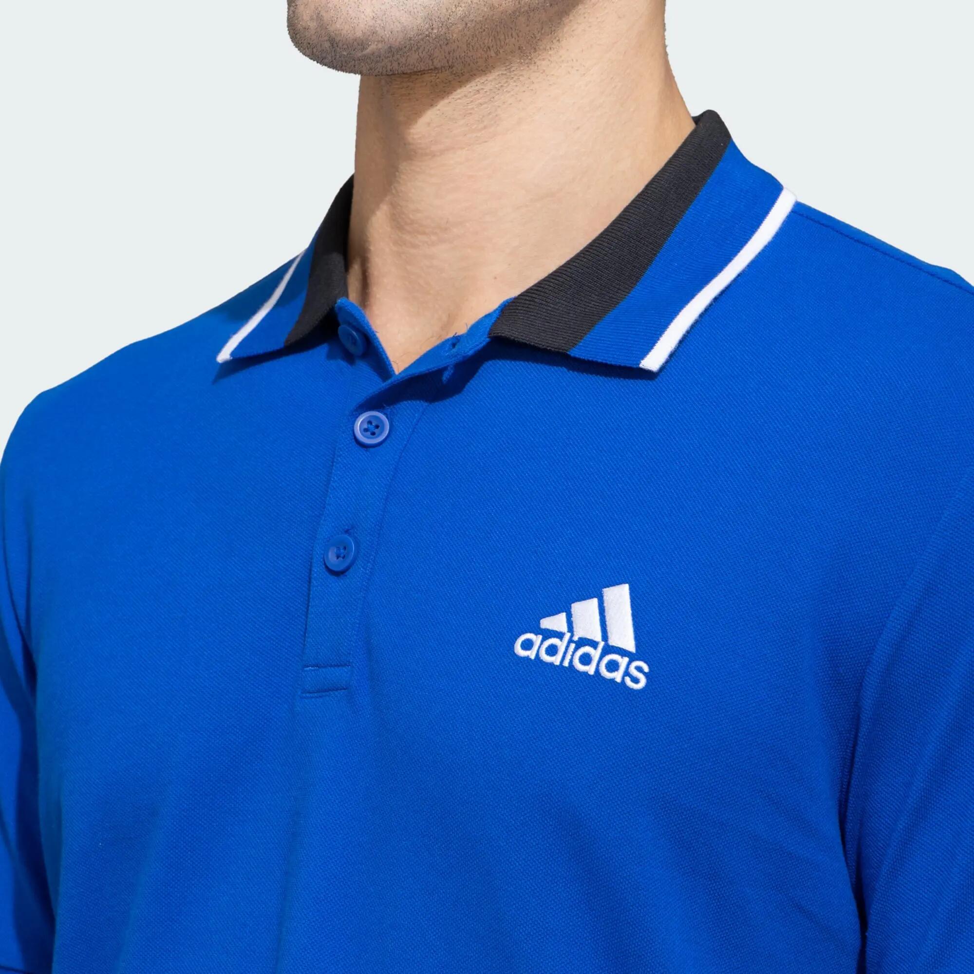 Adidas ESS Core Polo Men Training Polo Shirts Blue -  5