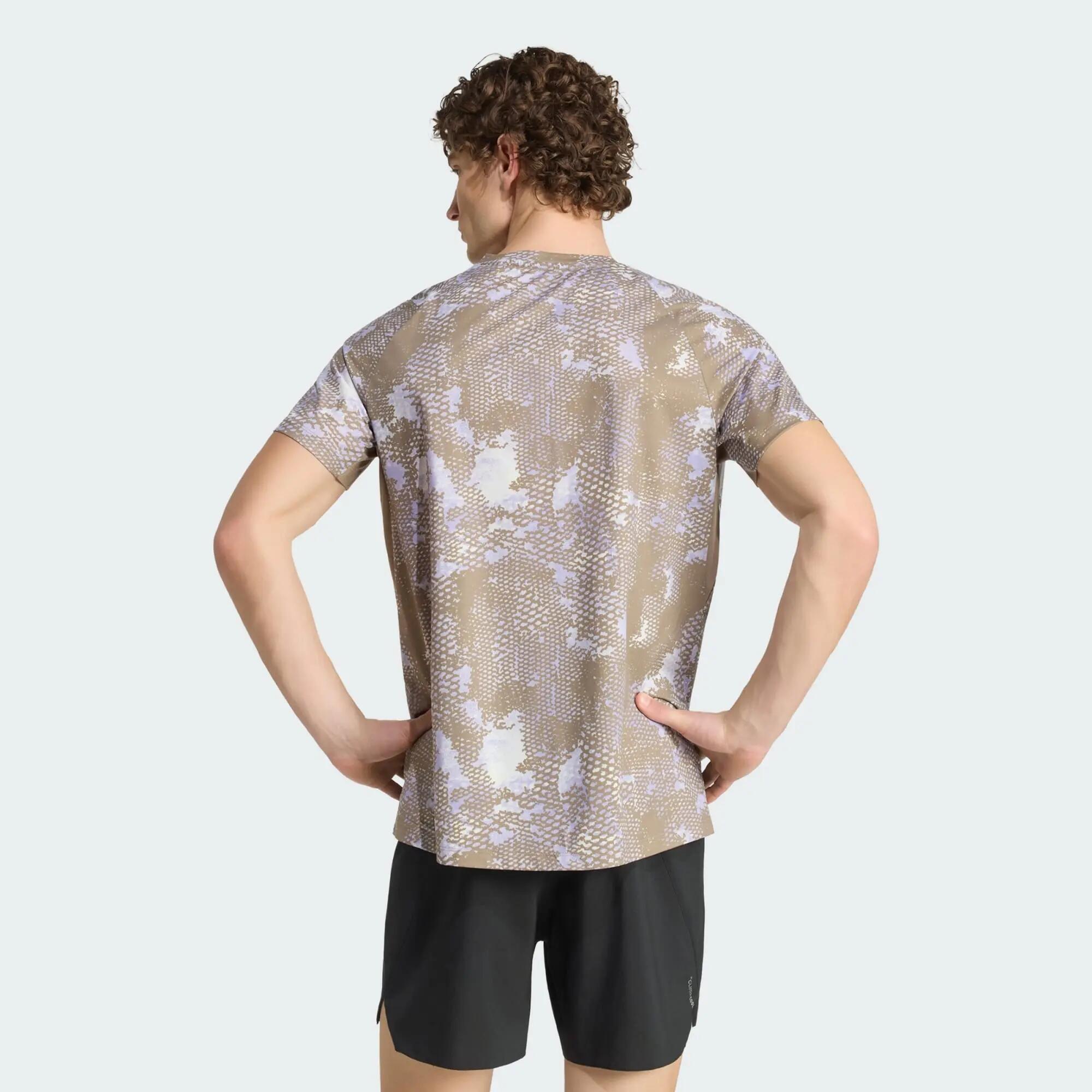 Adidas SAP M TEE Men Running T-Shirts Grey -  3