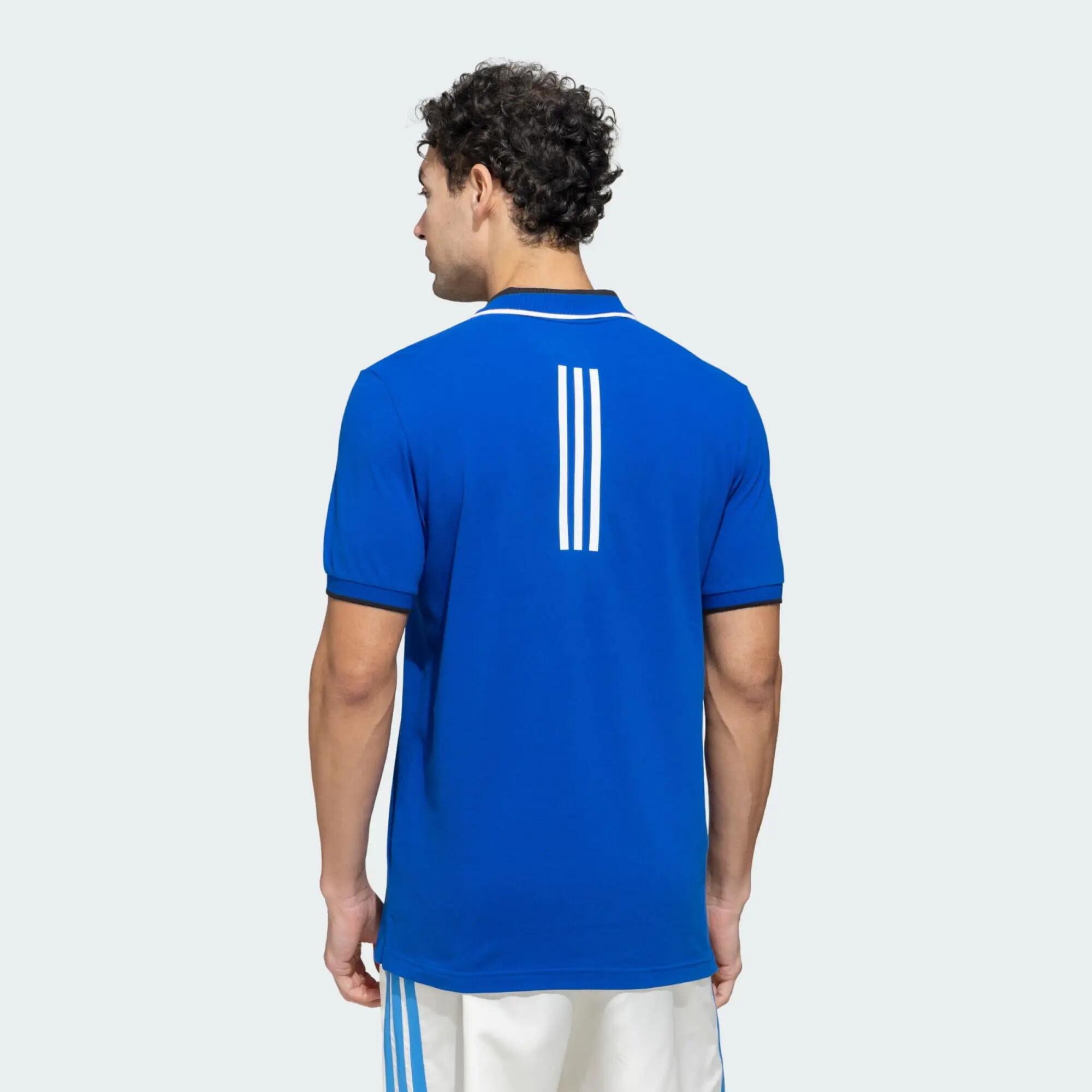 Adidas ESS Core Polo Men Training Polo Shirts Blue -  4