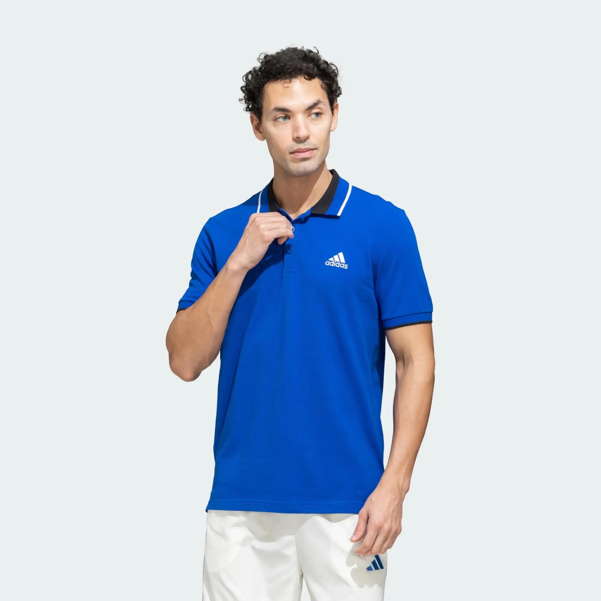Adidas ESS Core Polo Men Training Polo Shirts Blue -  3