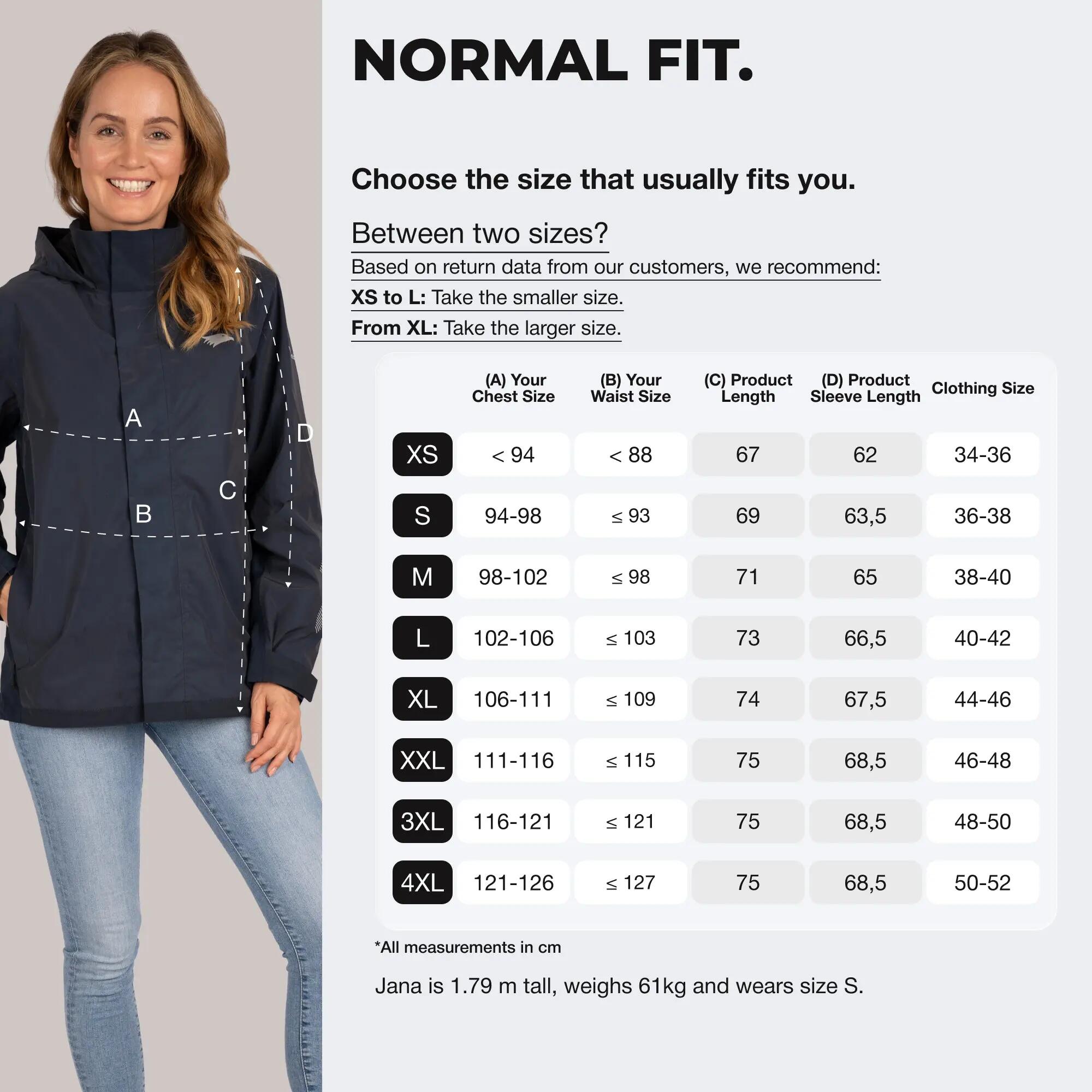 Veste 3-en-1 femme imperméable et réfléchissante avec polaire amovible 6/8