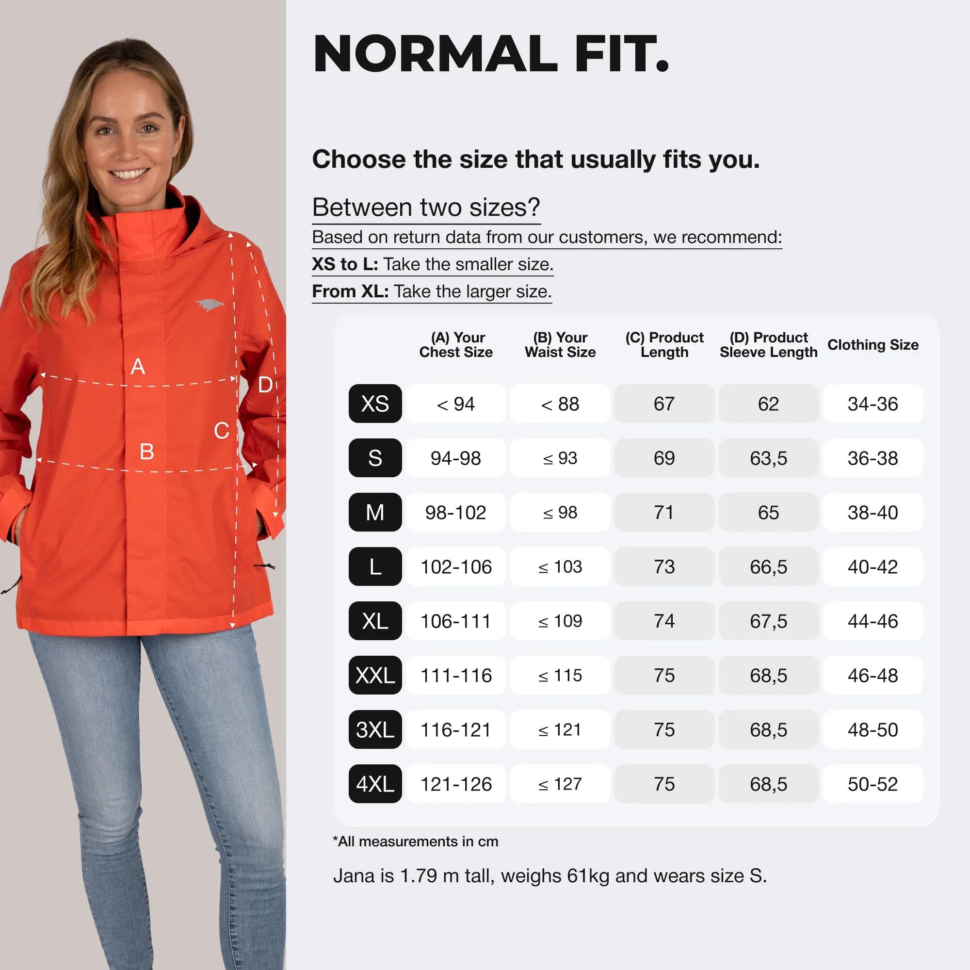 Veste 3-en-1 femme imperméable et réfléchissante avec polaire amovible 6/8