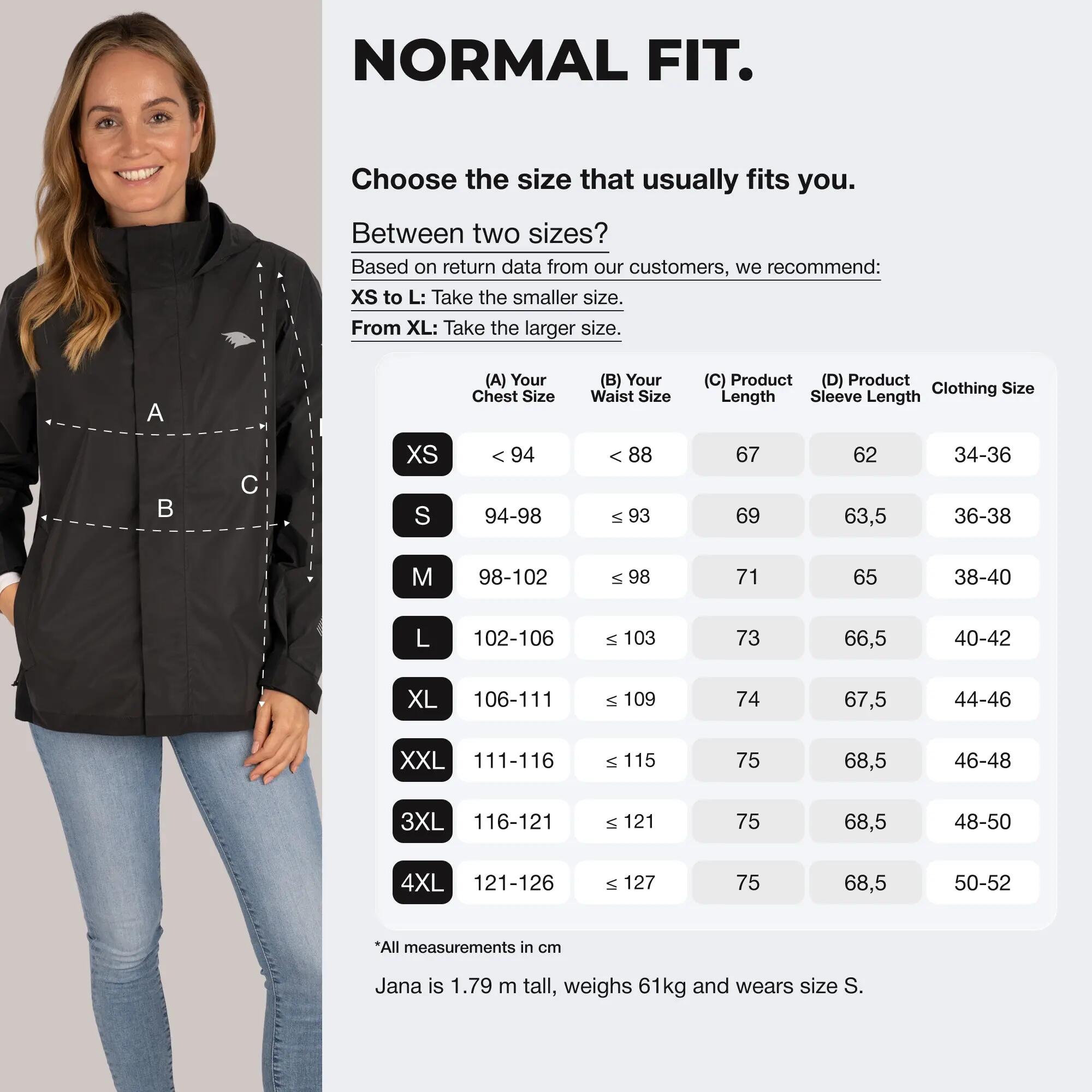 Veste 3-en-1 femme imperméable et réfléchissante avec polaire amovible 6/8