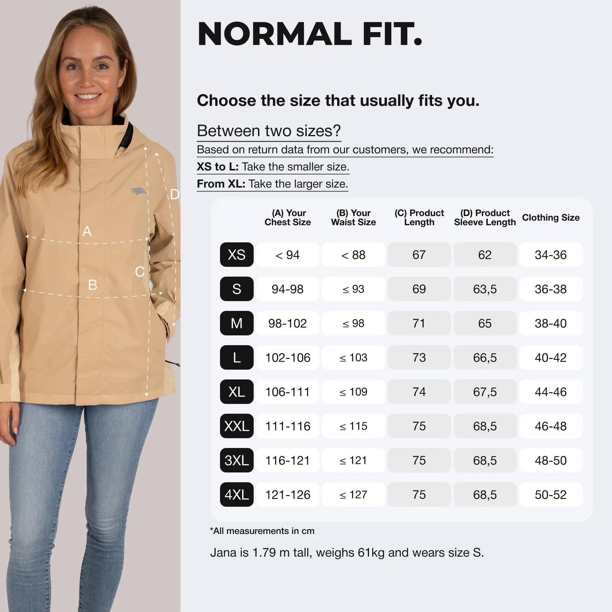 Veste 3-en-1 femme imperméable et réfléchissante avec polaire amovible 6/8
